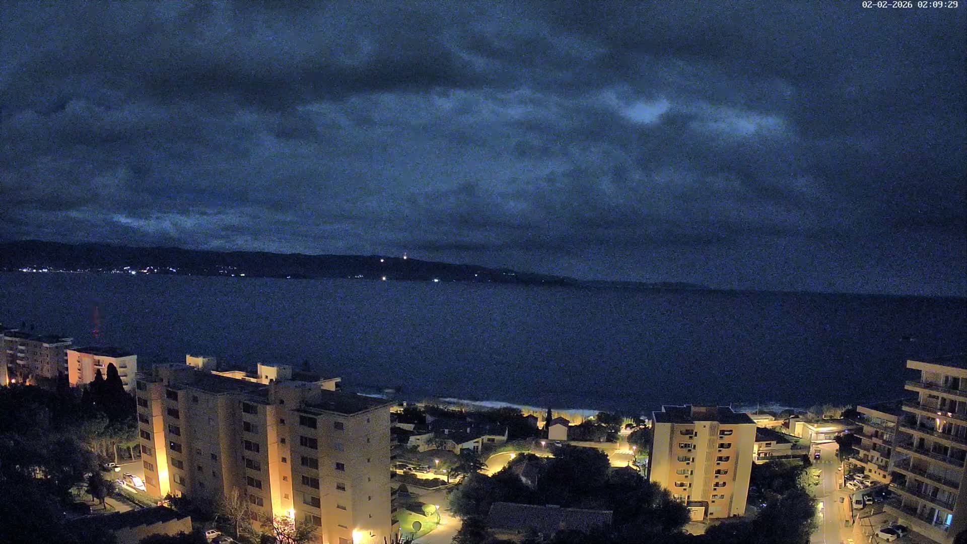 Ajaccio - Le Golfe d'Ajaccio Gulf & Coast Skyline Live Cam - Ajaccio, Corse-du-Sud, Corse , France