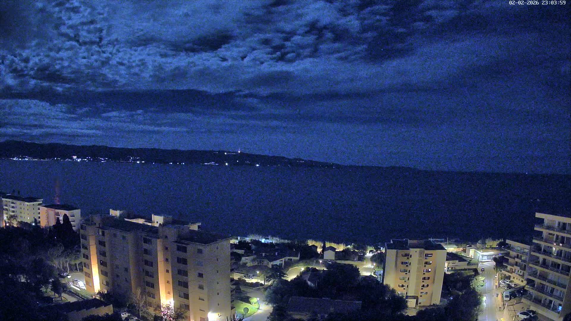 Ajaccio - Le Golfe d'Ajaccio Gulf & Coast Skyline Live Cam - Ajaccio, Corse-du-Sud, Corse , France