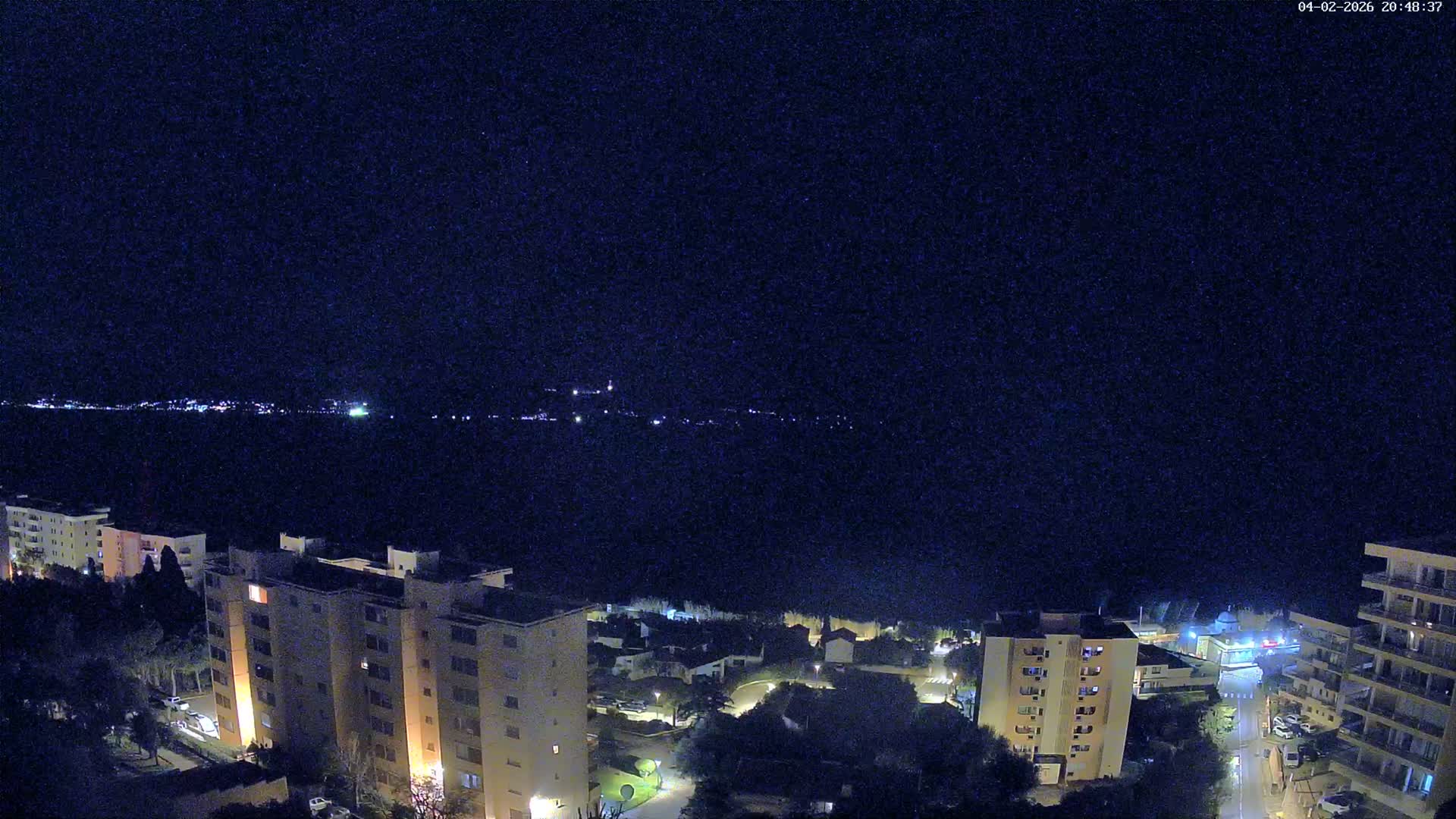 Ajaccio - Le Golfe d'Ajaccio Gulf & Coast Skyline Live Cam - Ajaccio, Corse-du-Sud, Corse , France