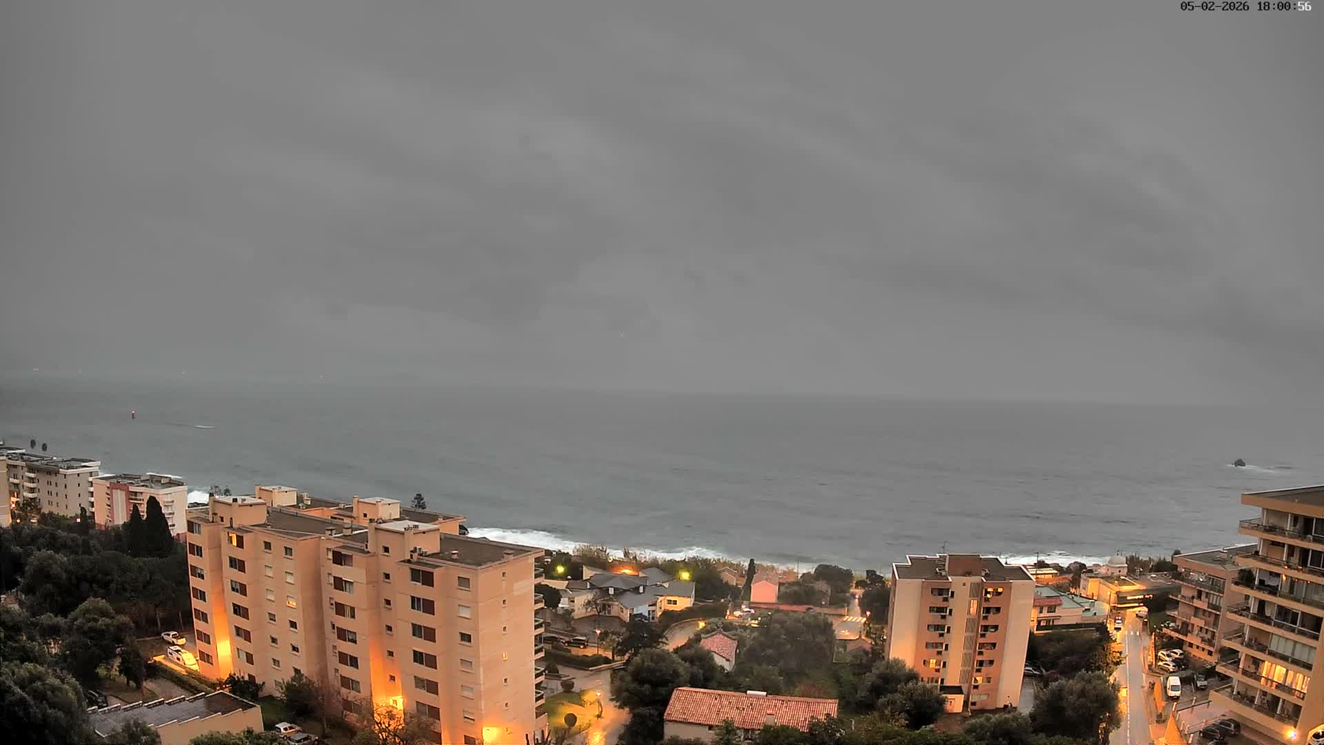 Ajaccio - Le Golfe d'Ajaccio Gulf & Coast Skyline Live Cam - Ajaccio, Corse-du-Sud, Corse , France