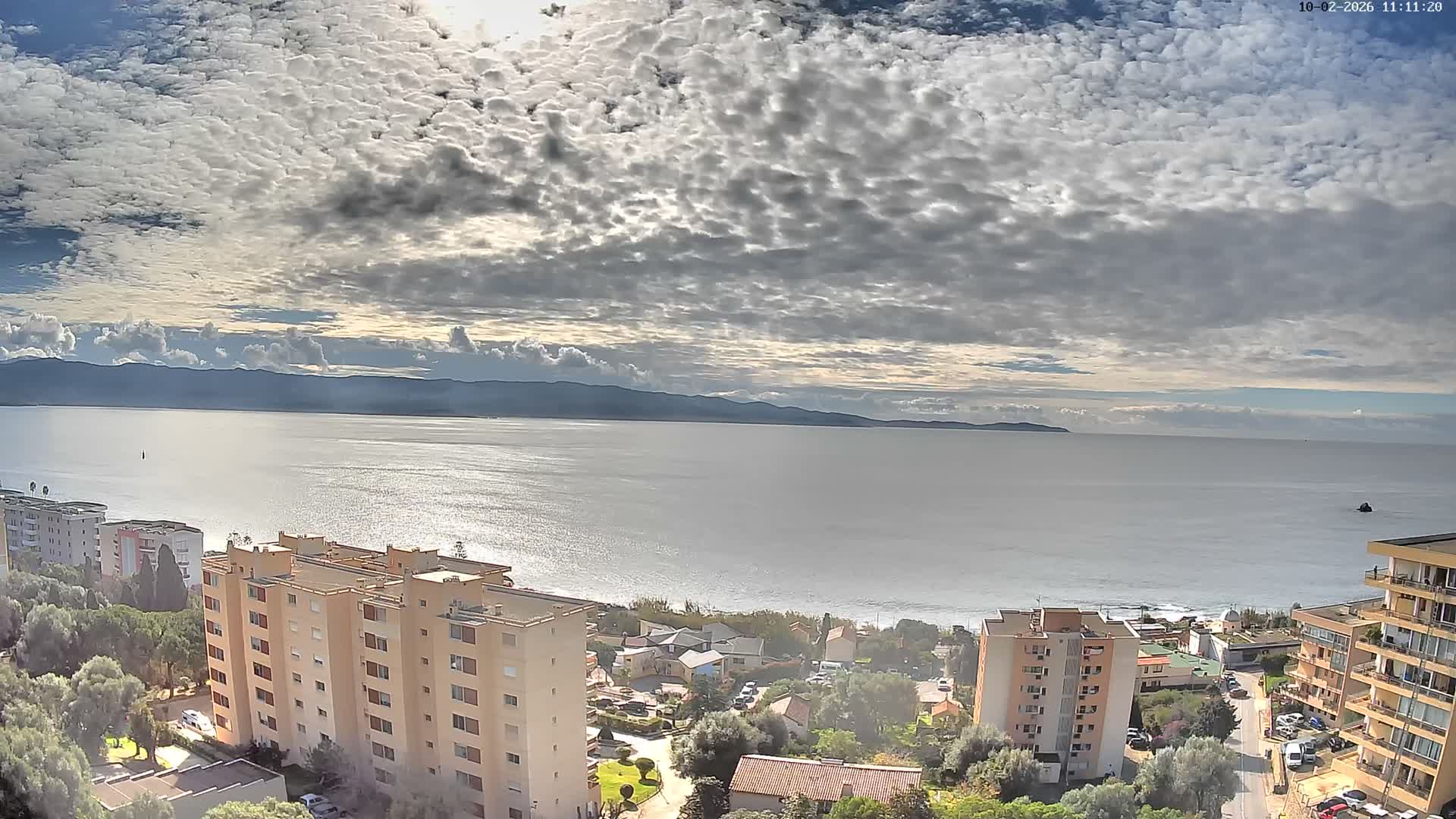 Ajaccio - Le Golfe d'Ajaccio Gulf & Coast Skyline Live Cam - Ajaccio, Corse-du-Sud, Corse , France