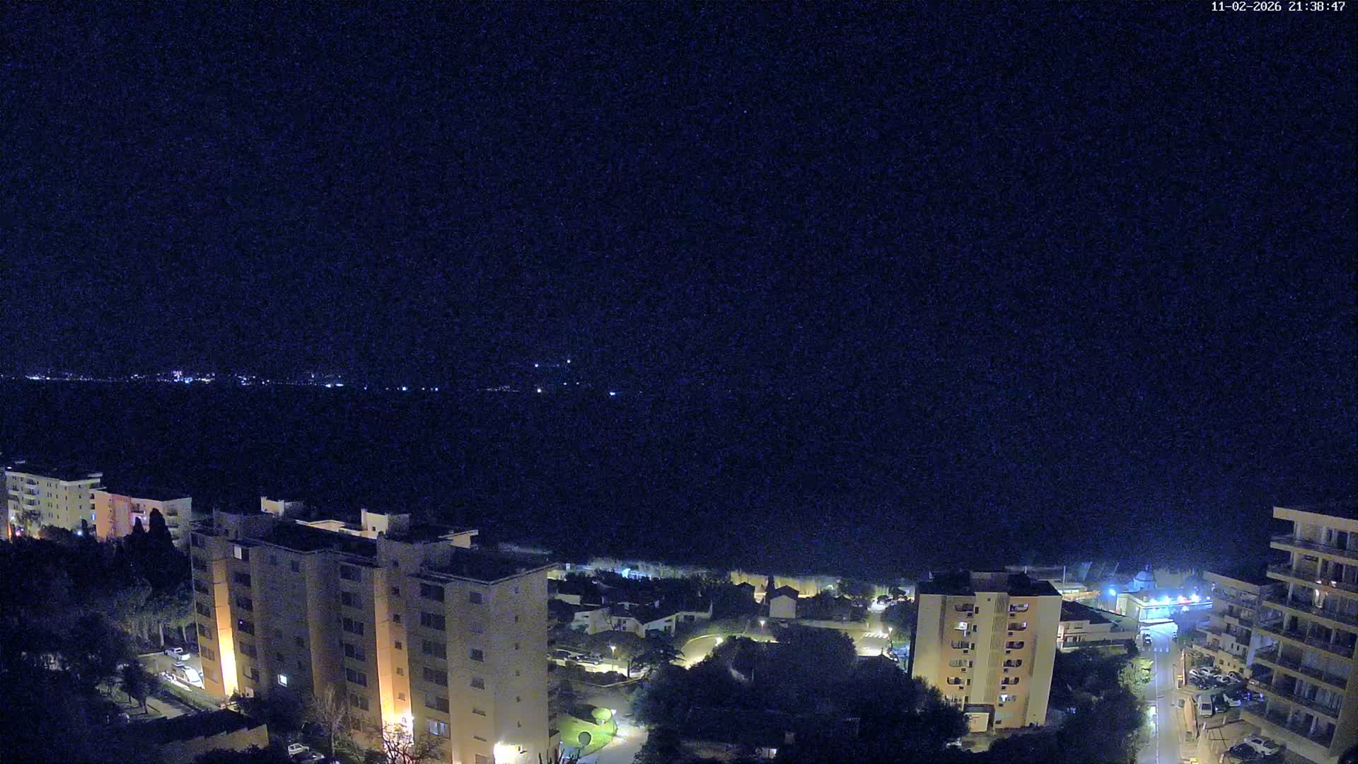 Ajaccio - Le Golfe d'Ajaccio Gulf & Coast Skyline Live Cam - Ajaccio, Corse-du-Sud, Corse , France