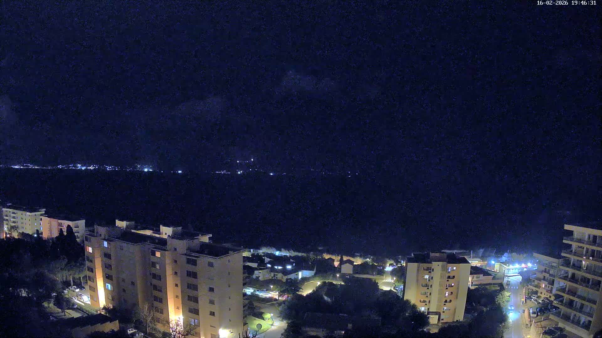 Ajaccio - Le Golfe d'Ajaccio Gulf & Coast Skyline Live Cam - Ajaccio, Corse-du-Sud, Corse , France