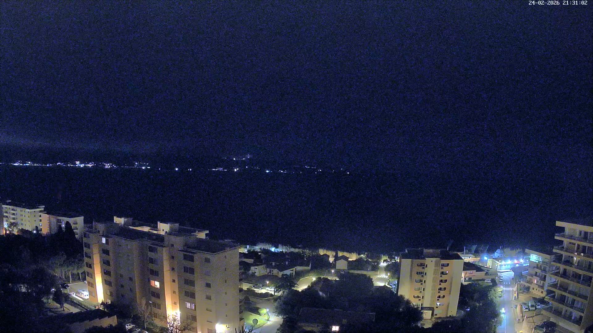 Ajaccio - Le Golfe d'Ajaccio Gulf & Coast Skyline Live Cam - Ajaccio, Corse-du-Sud, Corse , France