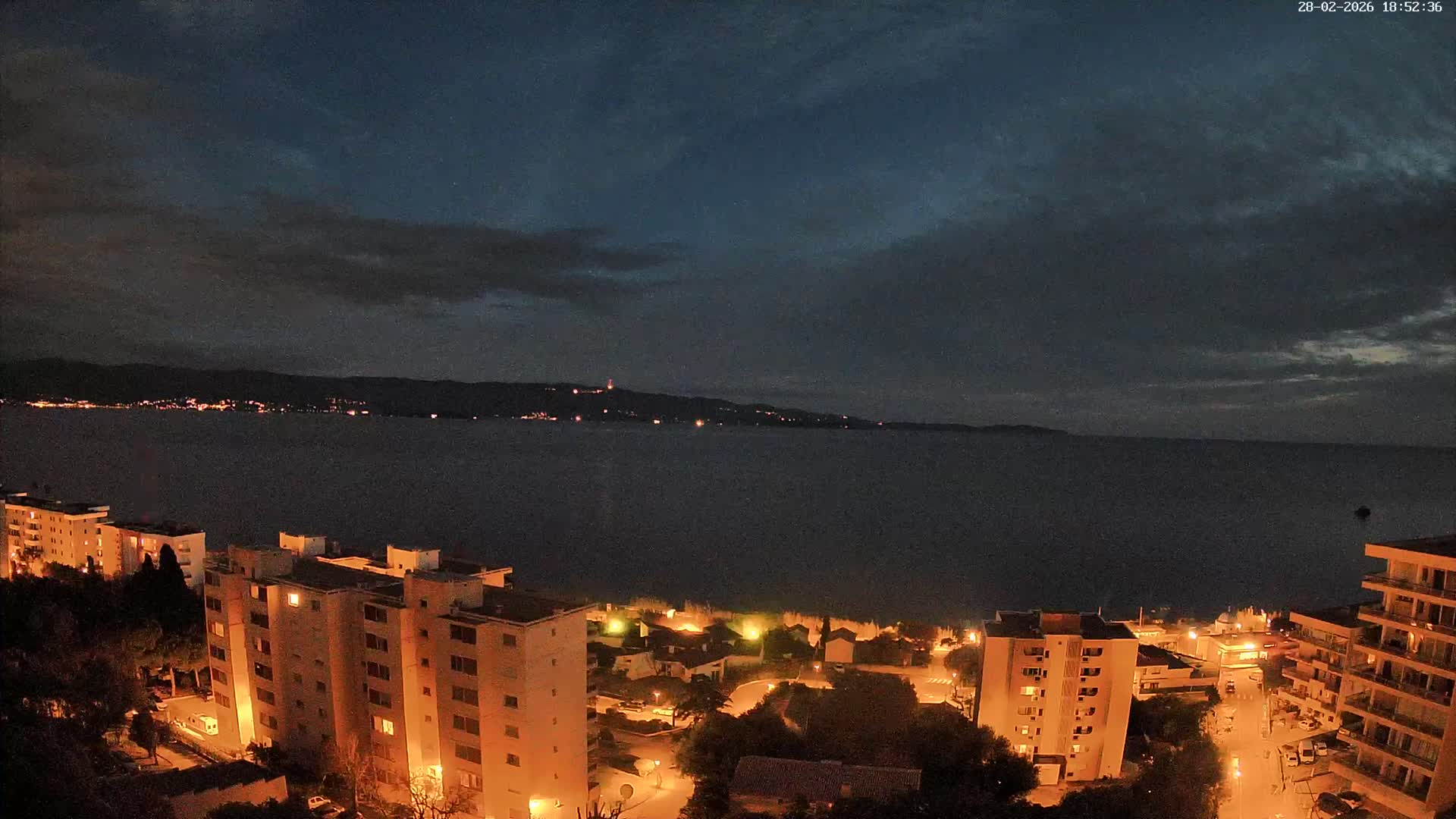 Ajaccio - Le Golfe d'Ajaccio Gulf & Coast Skyline Live Cam - Ajaccio, Corse-du-Sud, Corse , France
