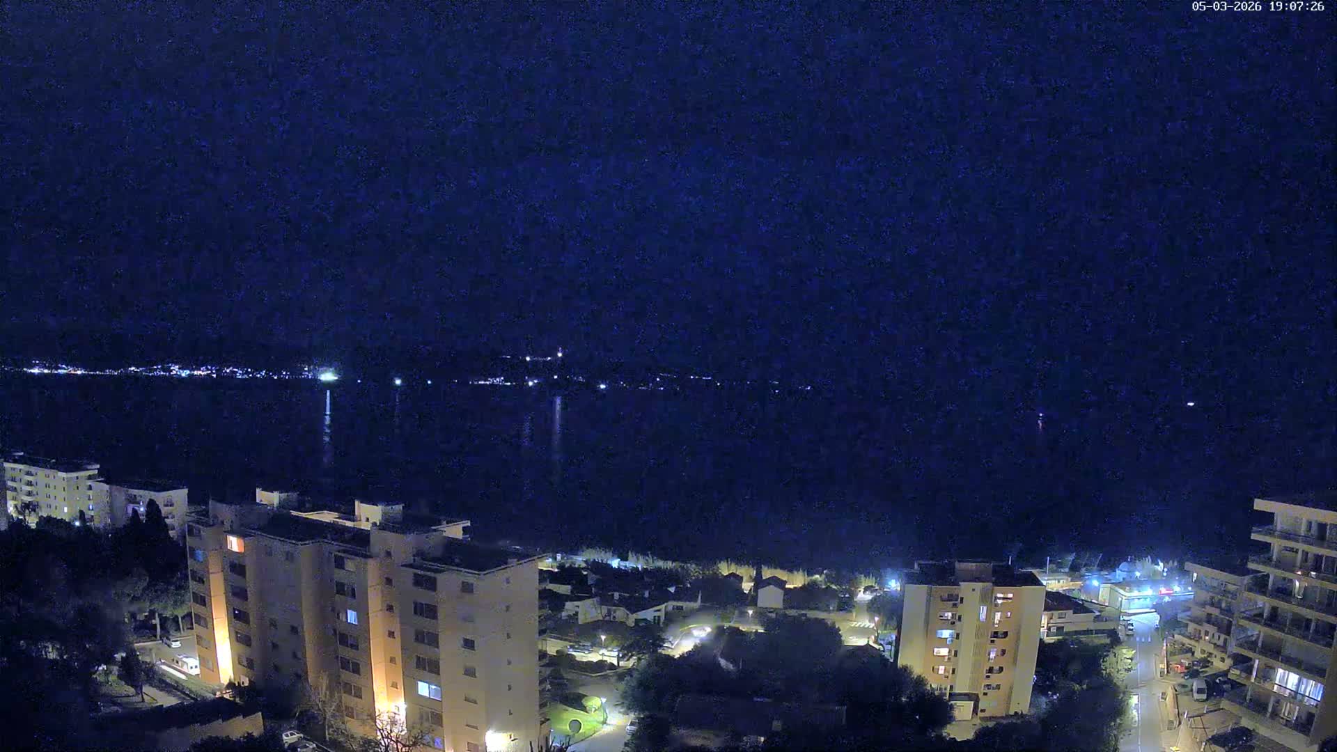 Ajaccio - Le Golfe d'Ajaccio Gulf & Coast Skyline Live Cam - Ajaccio, Corse-du-Sud, Corse , France