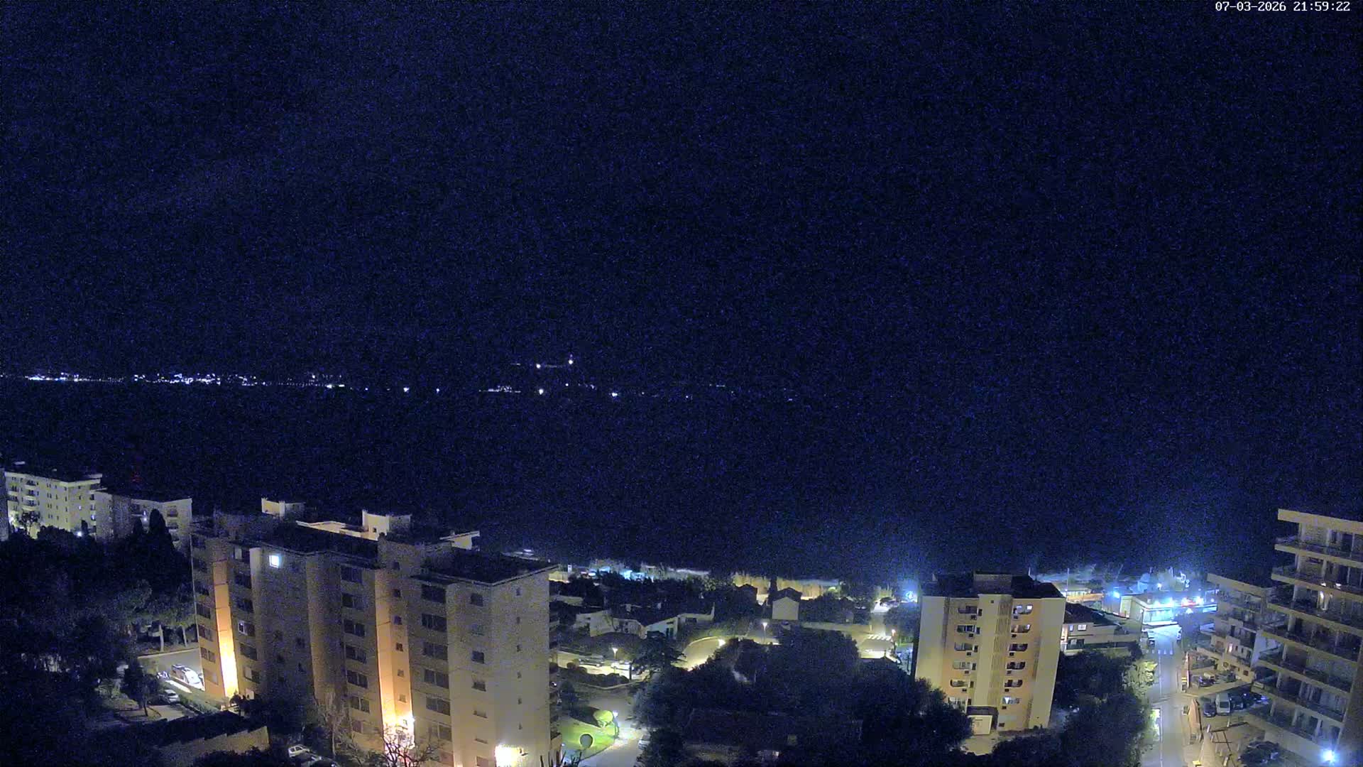 Ajaccio - Le Golfe d'Ajaccio Gulf & Coast Skyline Live Cam - Ajaccio, Corse-du-Sud, Corse , France