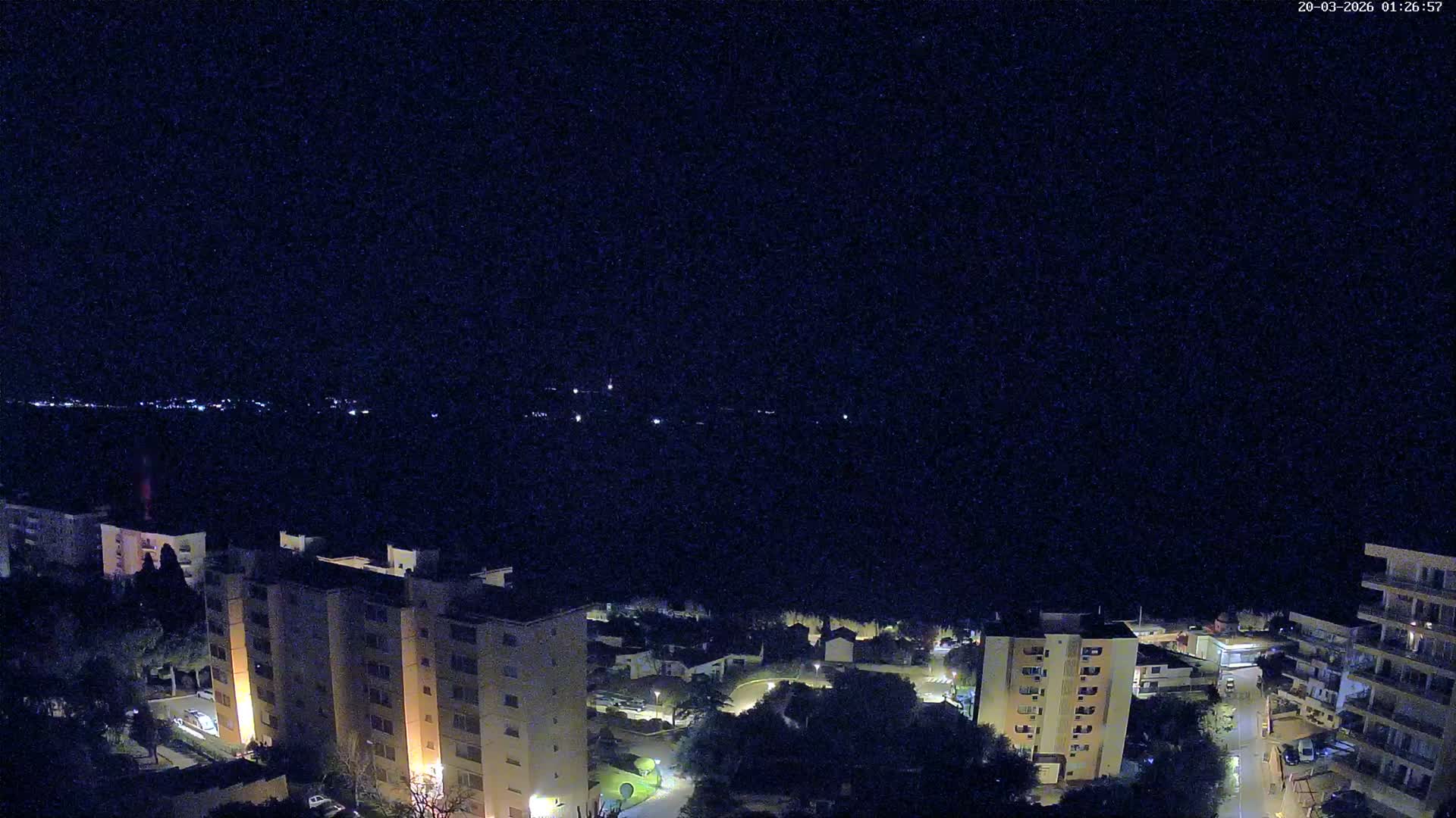 Ajaccio - Le Golfe d'Ajaccio Gulf & Coast Skyline Live Cam - Ajaccio, Corse-du-Sud, Corse , France