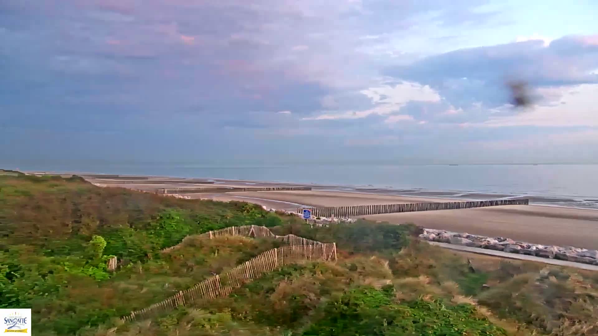 Plage de Sangatte Beach  Live Cam - Calais, Pas-de-Calais, Hauts-de-France, France
