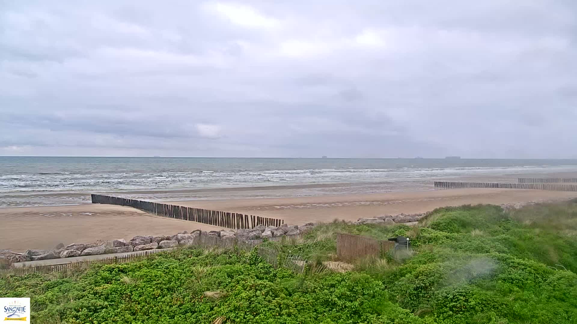 Plage de Sangatte Beach  Live Cam - Calais, Pas-de-Calais, Hauts-de-France, France