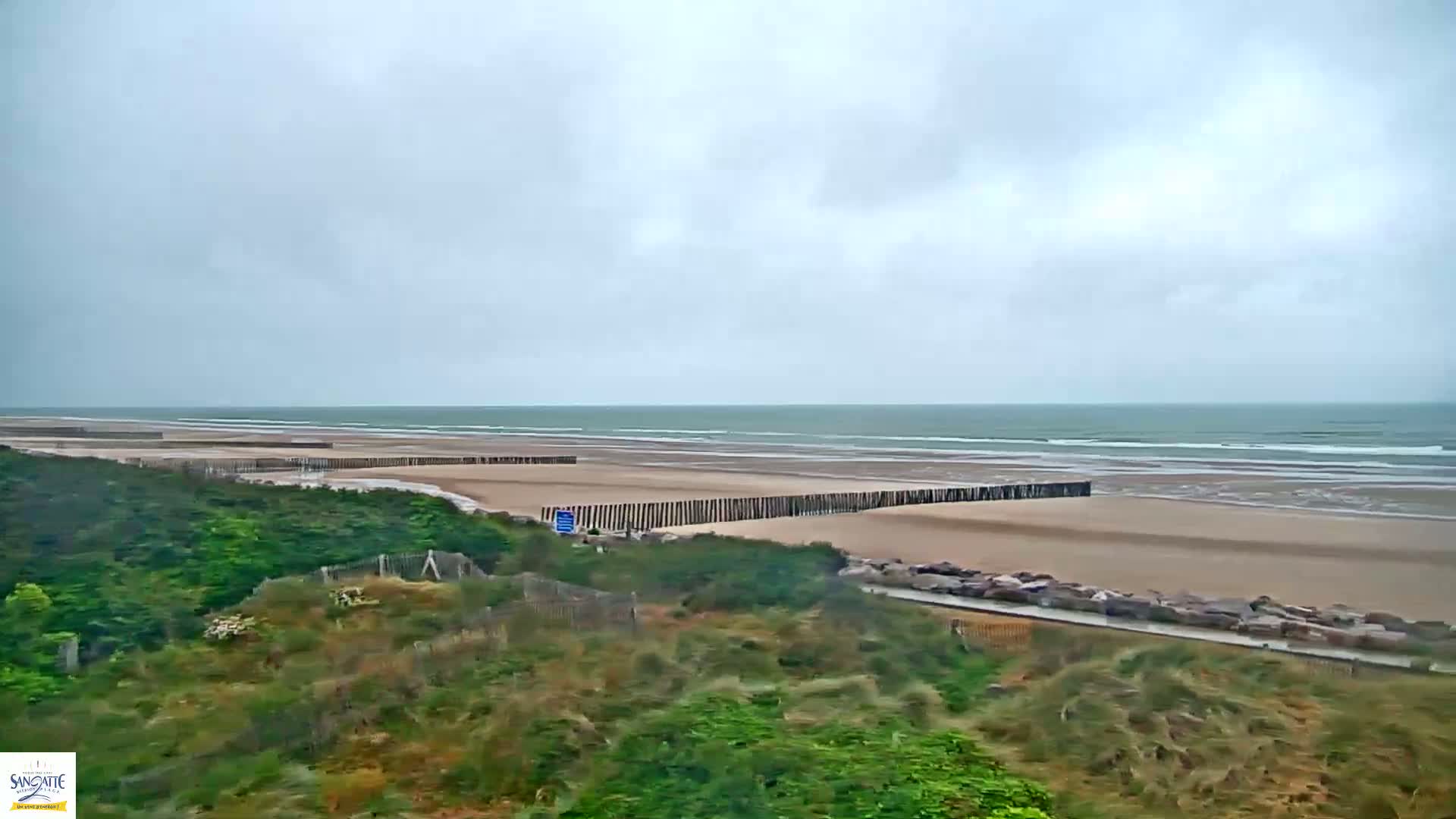 Plage de Sangatte Beach  Live Cam - Calais, Pas-de-Calais, Hauts-de-France, France