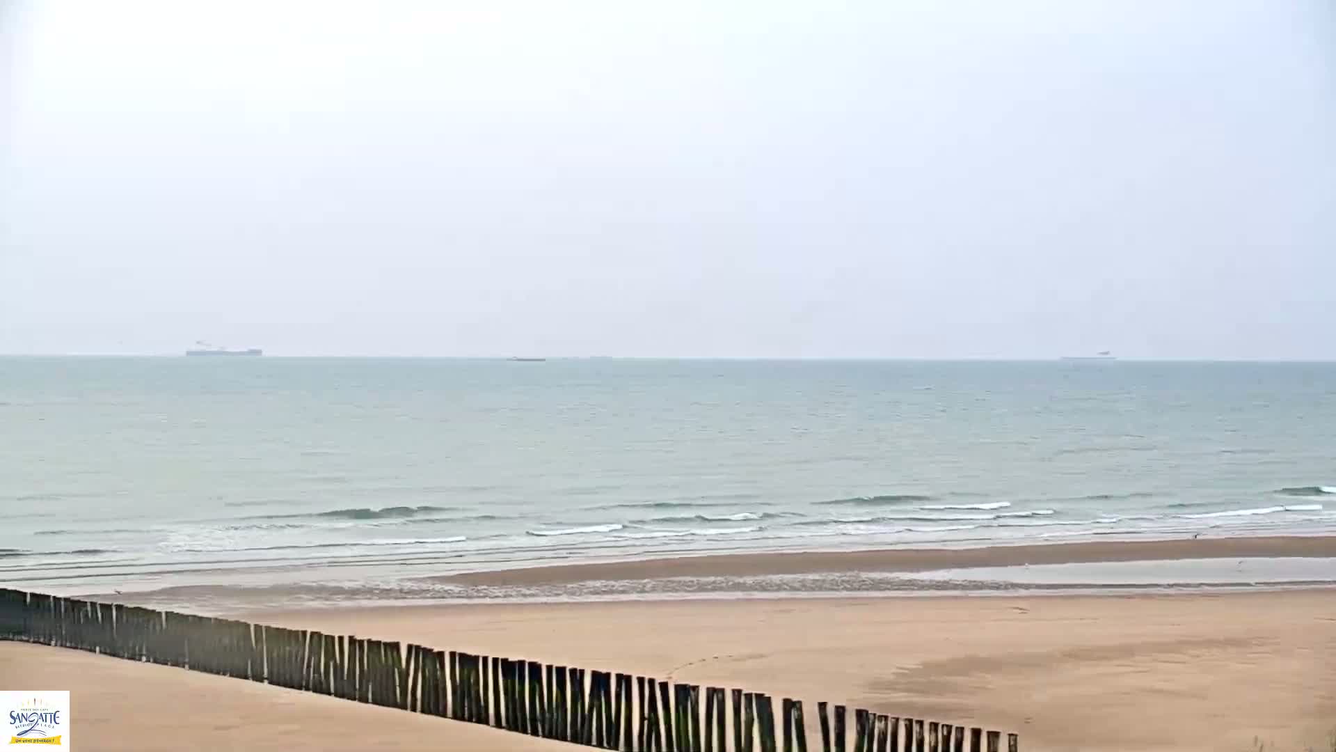 Plage de Sangatte Beach  Live Cam - Calais, Pas-de-Calais, Hauts-de-France, France