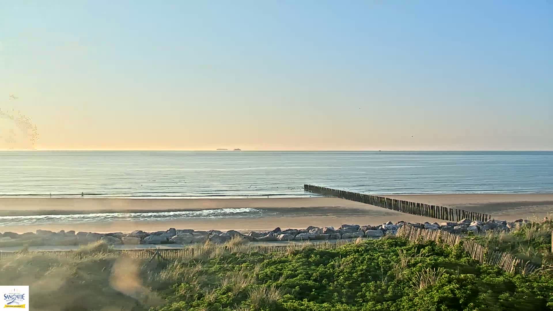 Plage de Sangatte Beach  Live Cam - Calais, Pas-de-Calais, Hauts-de-France, France
