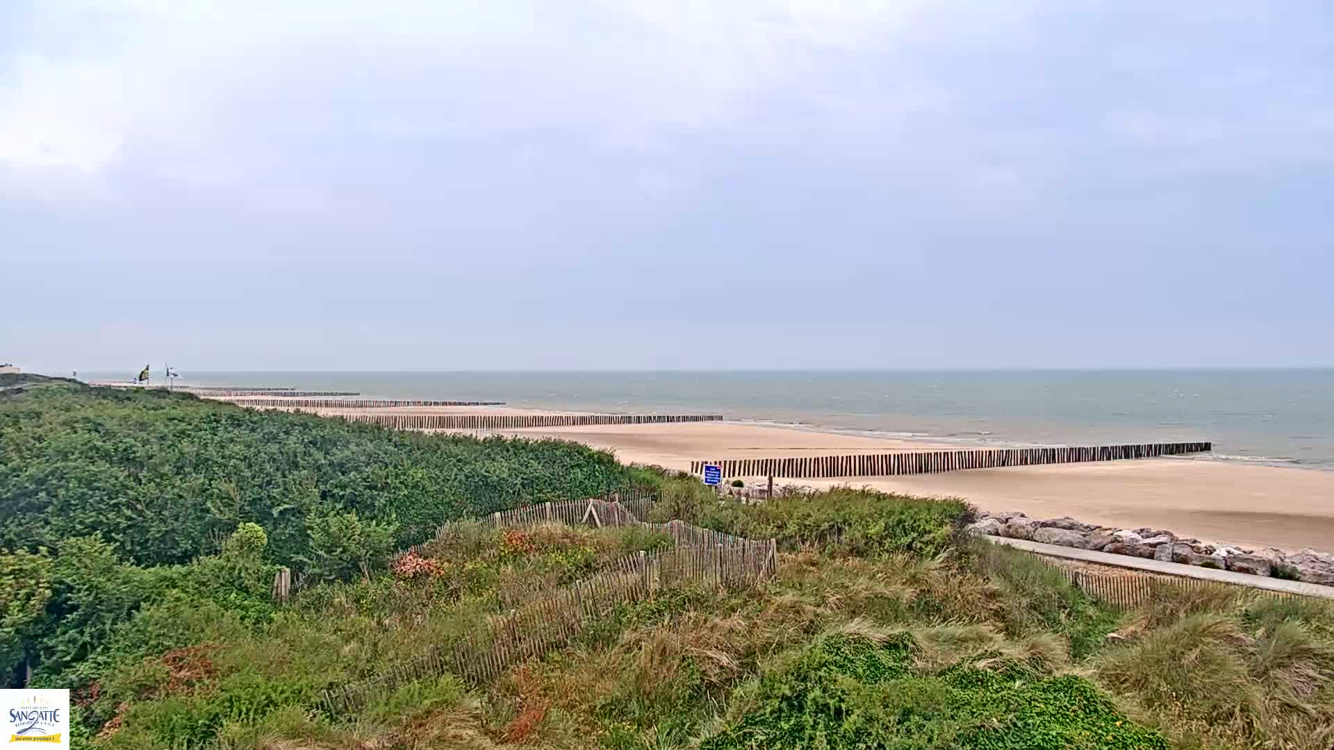Plage de Sangatte Beach  Live Cam - Calais, Pas-de-Calais, Hauts-de-France, France