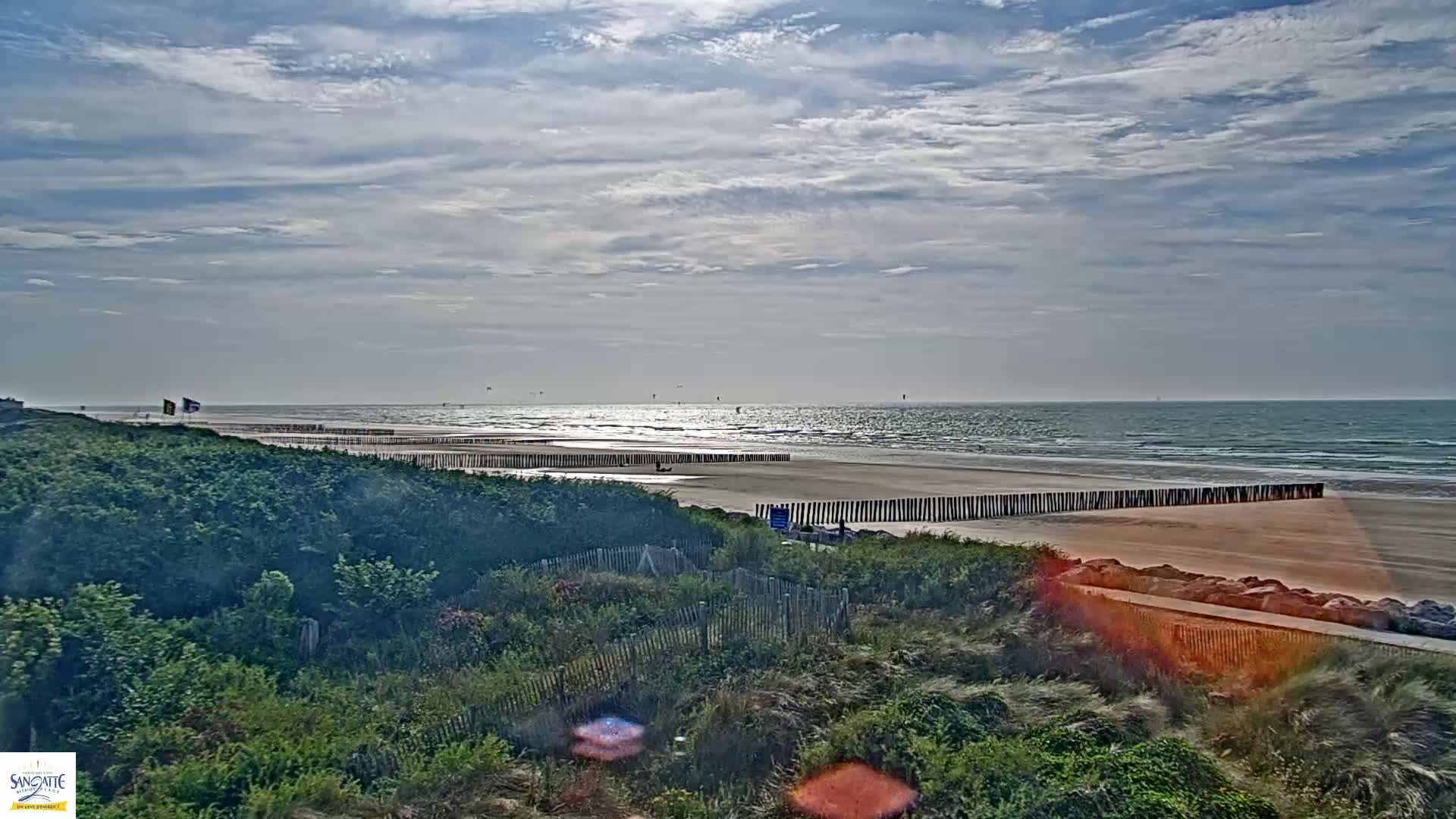 Plage de Sangatte Beach  Live Cam - Calais, Pas-de-Calais, Hauts-de-France, France