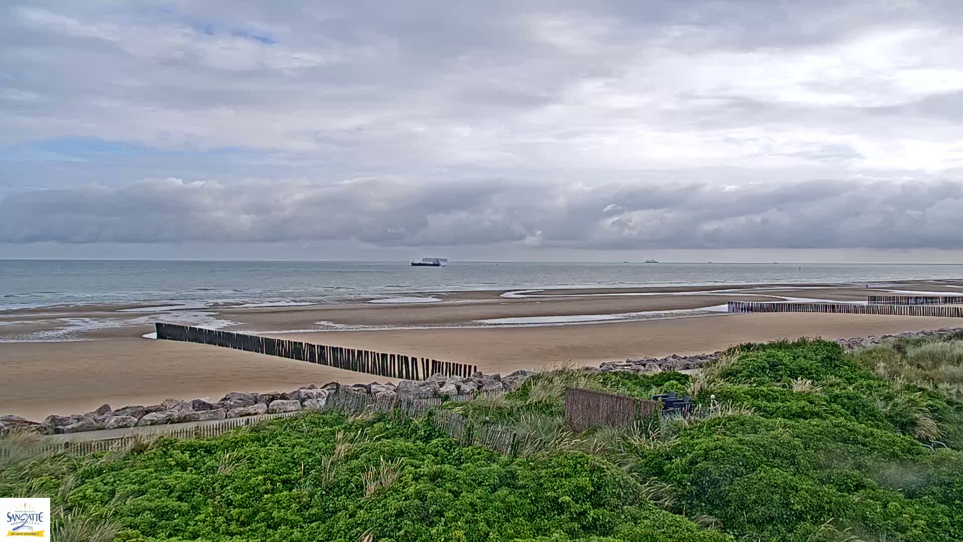 Plage de Sangatte Beach  Live Cam - Calais, Pas-de-Calais, Hauts-de-France, France