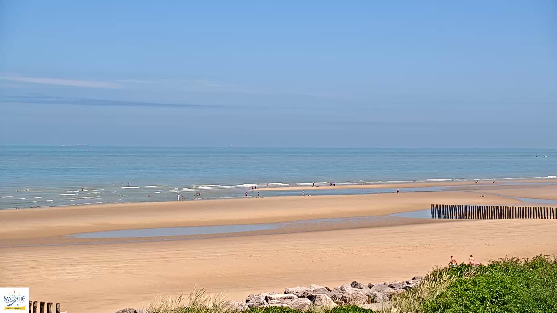 Plage de Sangatte Beach  Live Cam - Calais, Pas-de-Calais, Hauts-de-France, France