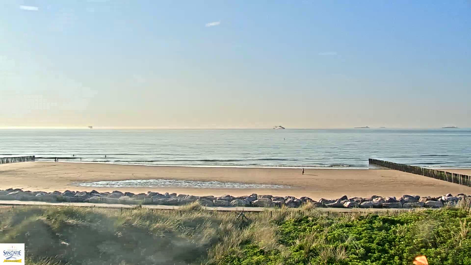 Plage de Sangatte Beach  Live Cam - Calais, Pas-de-Calais, Hauts-de-France, France