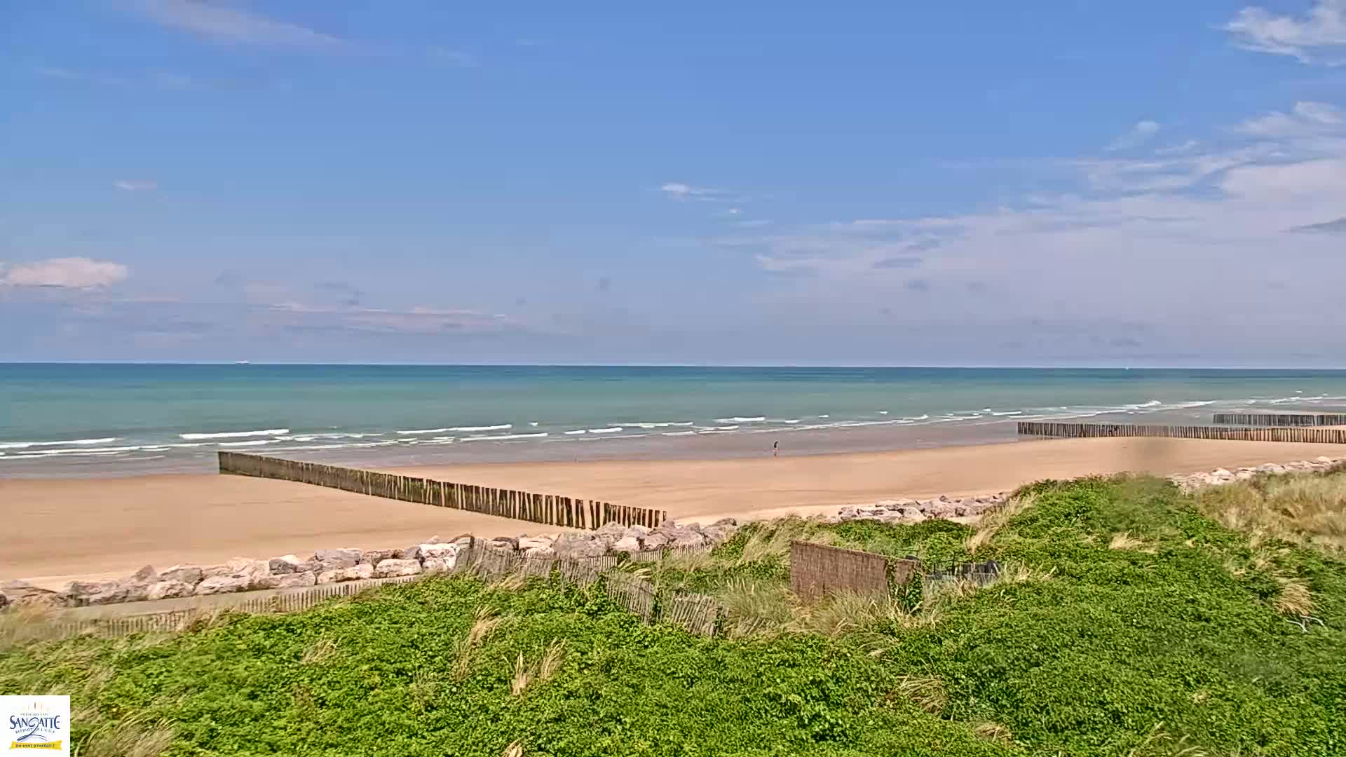 Plage de Sangatte Beach  Live Cam - Calais, Pas-de-Calais, Hauts-de-France, France