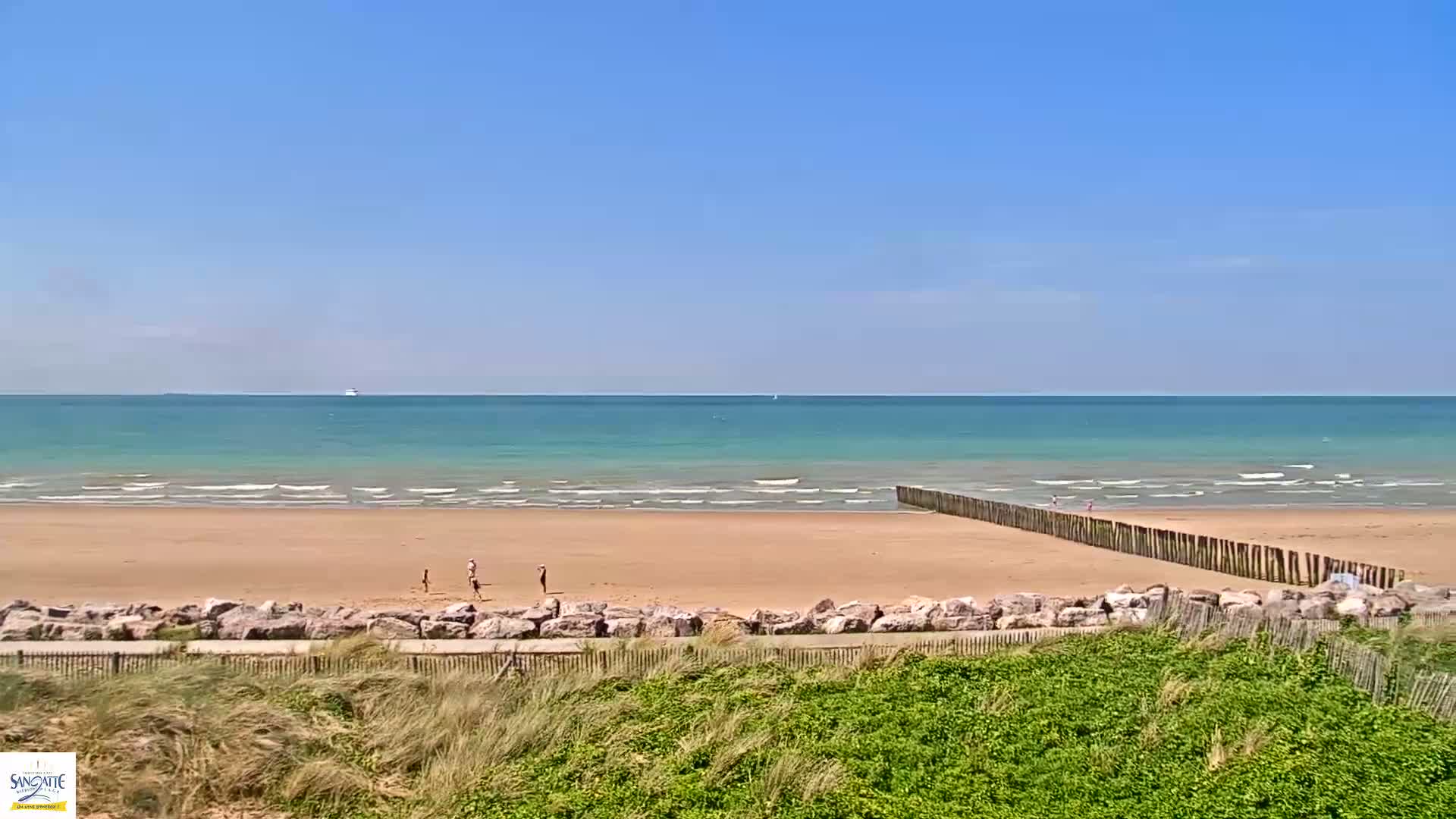 Plage de Sangatte Beach  Live Cam - Calais, Pas-de-Calais, Hauts-de-France, France
