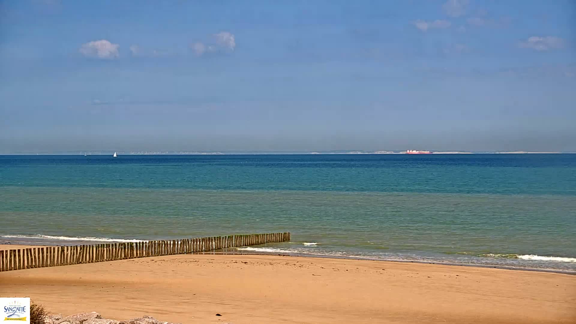 Plage de Sangatte Beach  Live Cam - Calais, Pas-de-Calais, Hauts-de-France, France