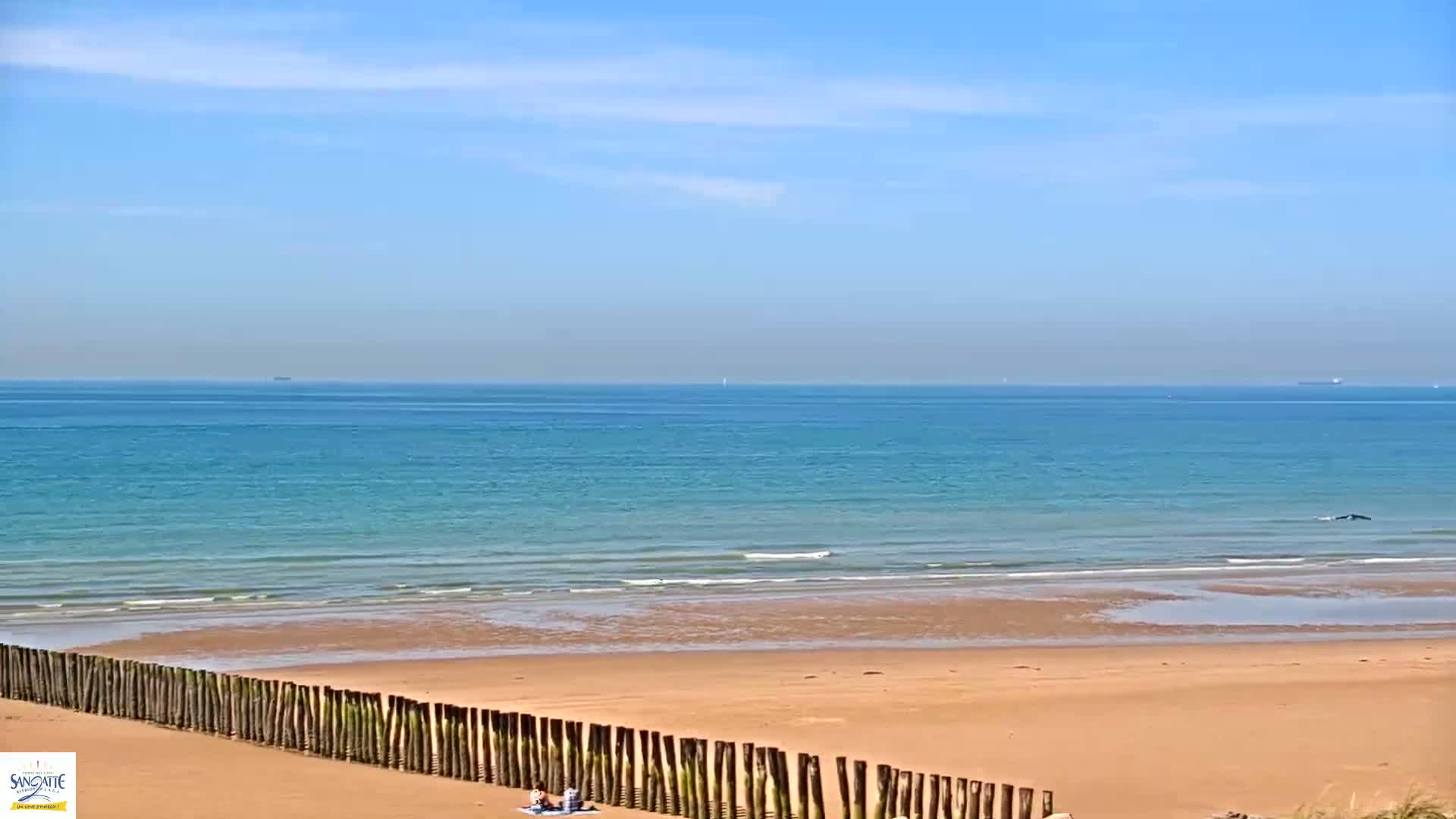 Plage de Sangatte Beach  Live Cam - Calais, Pas-de-Calais, Hauts-de-France, France