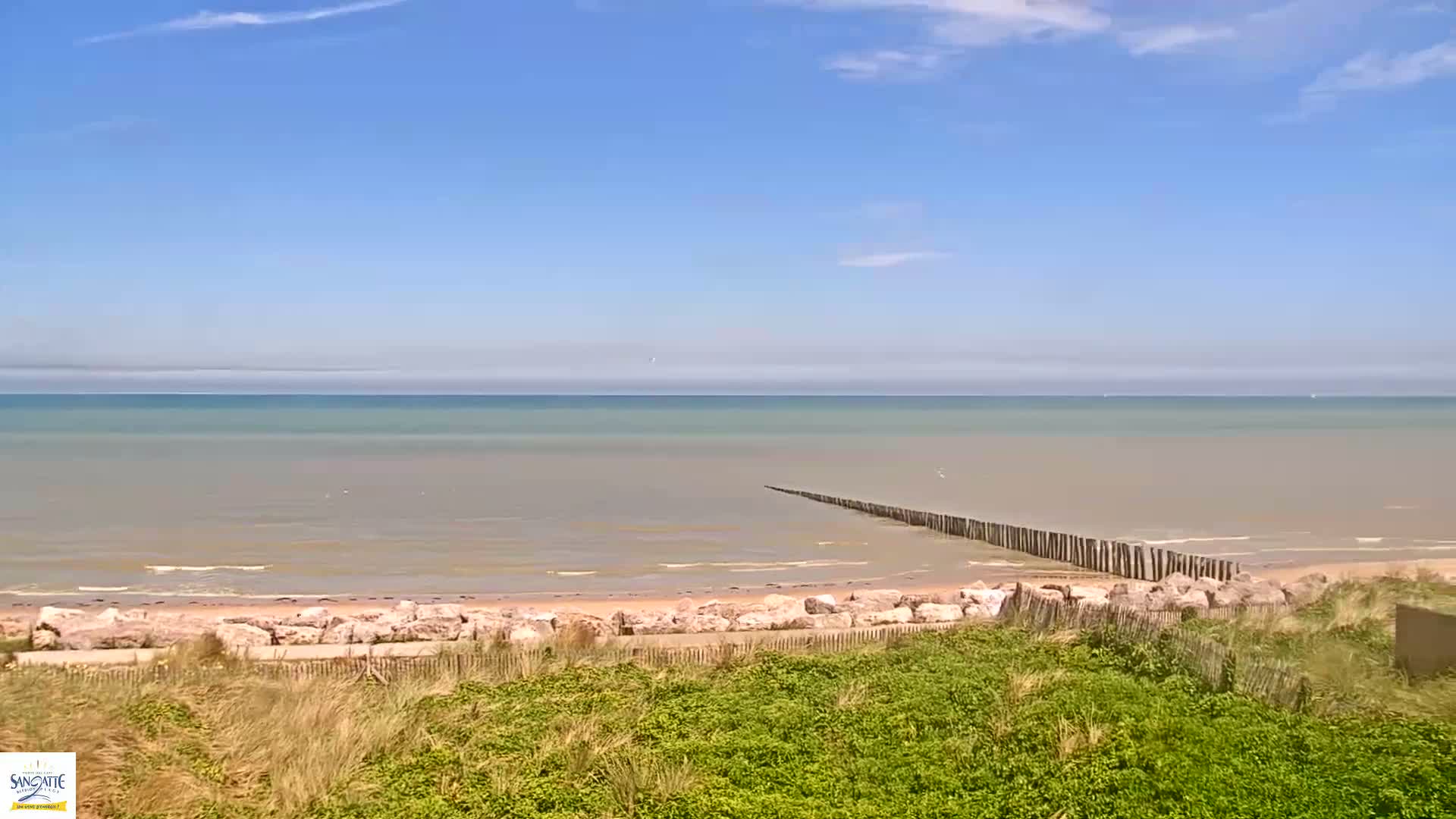 Plage de Sangatte Beach  Live Cam - Calais, Pas-de-Calais, Hauts-de-France, France