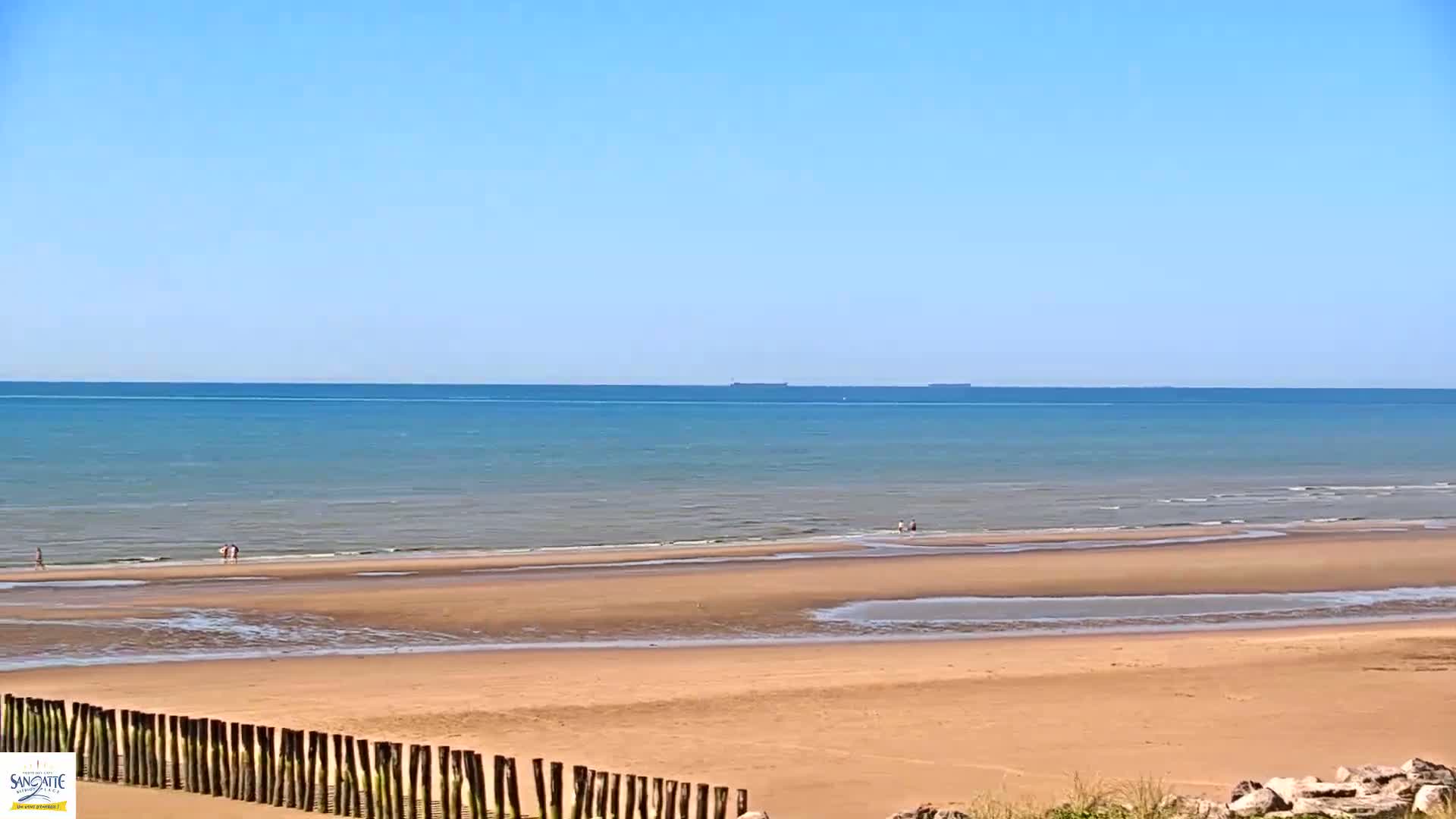 Plage de Sangatte Beach  Live Cam - Calais, Pas-de-Calais, Hauts-de-France, France