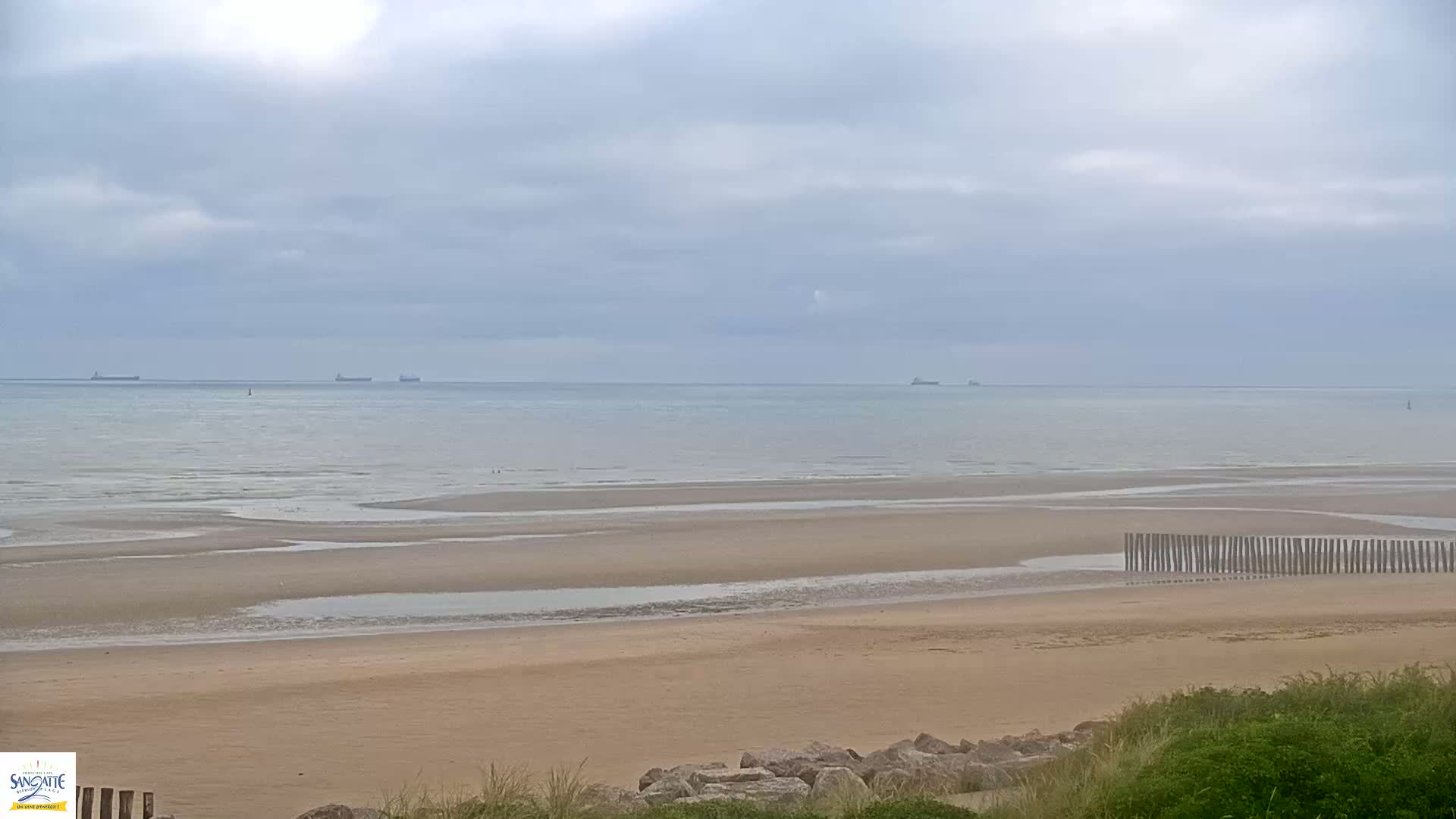 Plage de Sangatte Beach  Live Cam - Calais, Pas-de-Calais, Hauts-de-France, France