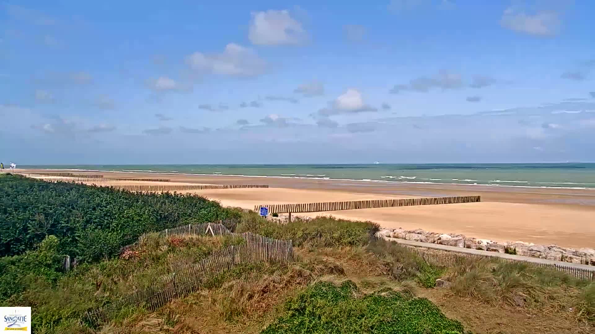 Plage de Sangatte Beach  Live Cam - Calais, Pas-de-Calais, Hauts-de-France, France
