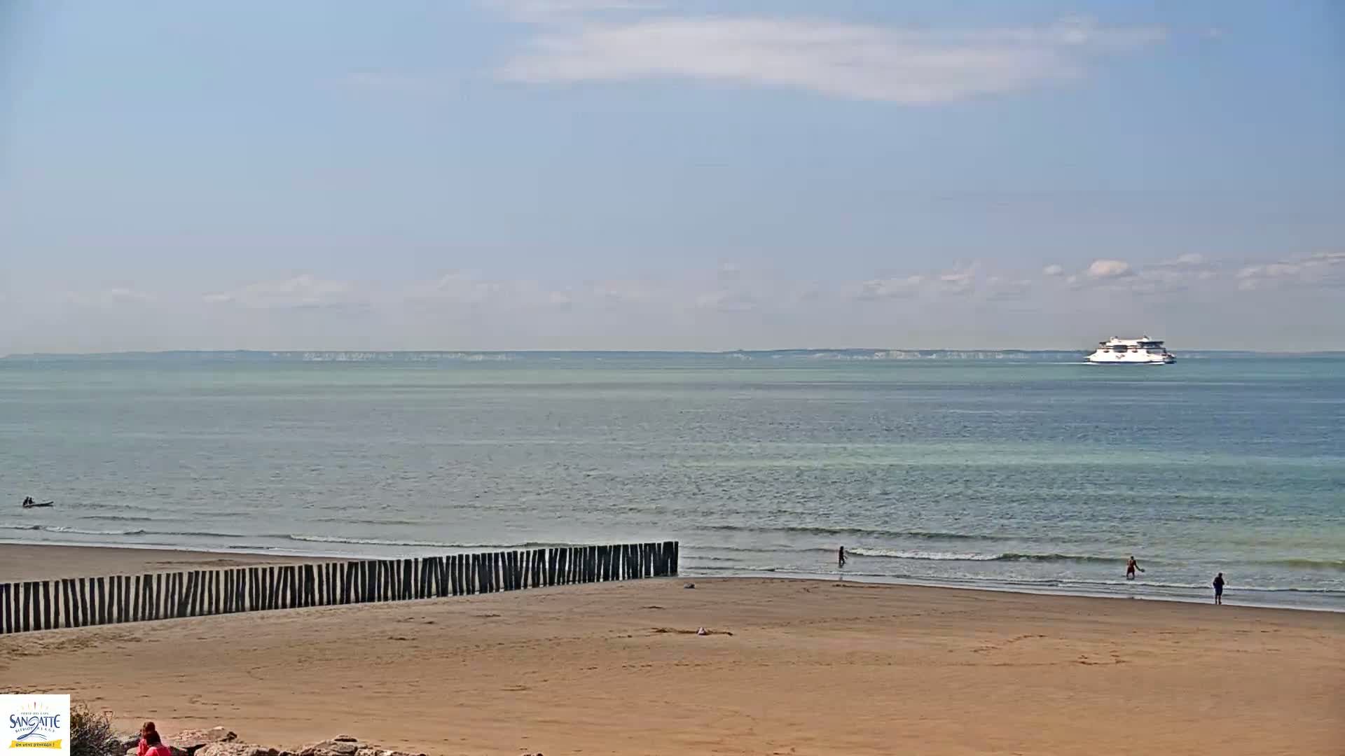 Plage de Sangatte Beach  Live Cam - Calais, Pas-de-Calais, Hauts-de-France, France