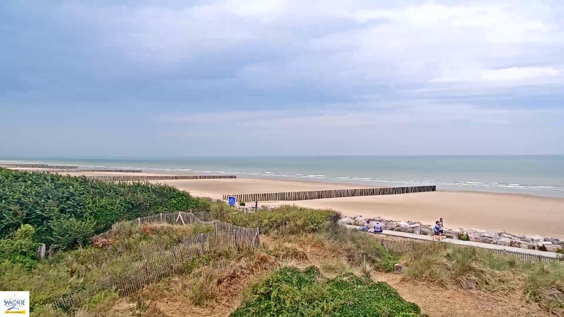 Plage de Sangatte Beach  Live Cam - Calais, Pas-de-Calais, Hauts-de-France, France