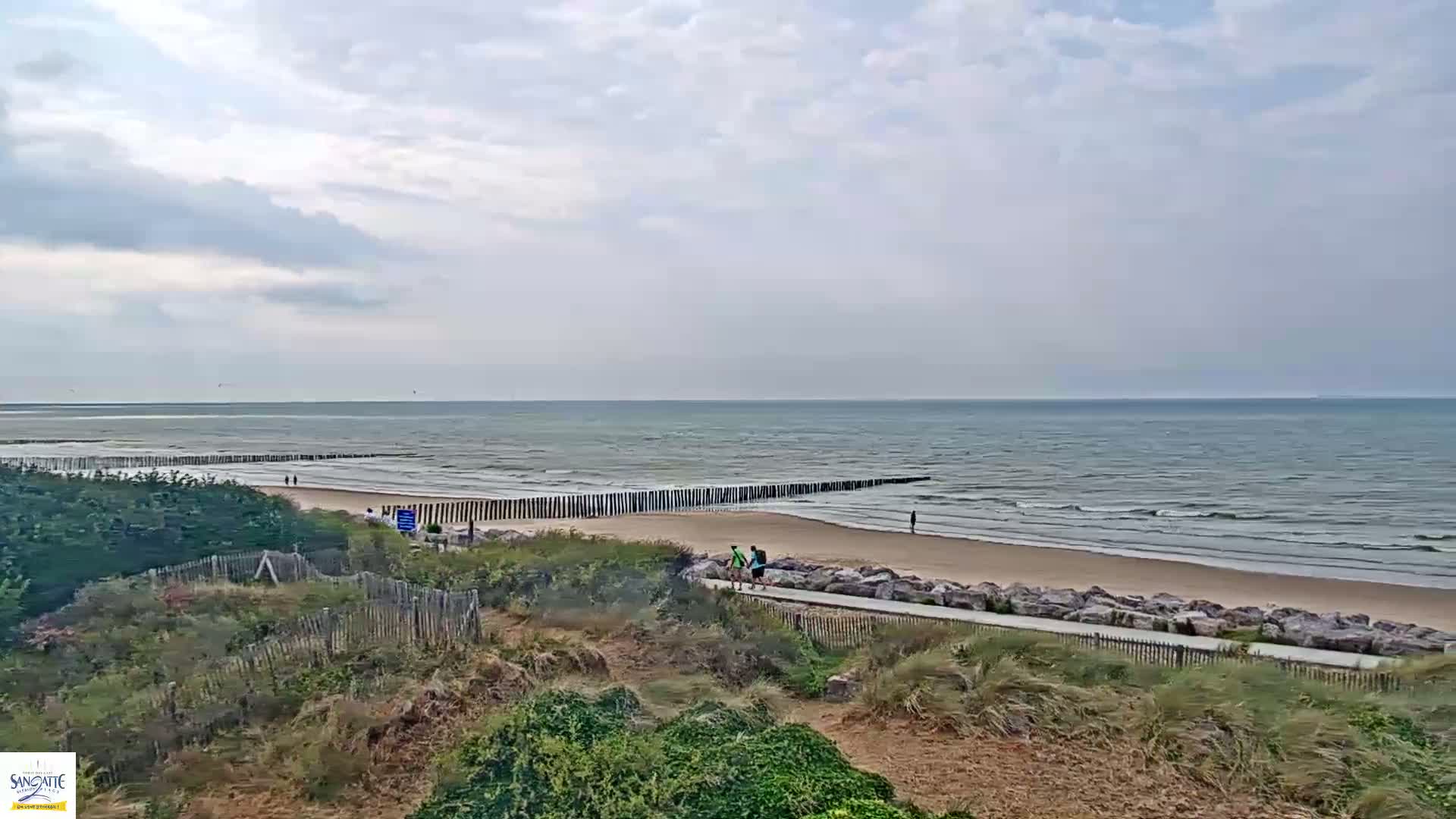 Plage de Sangatte Beach  Live Cam - Calais, Pas-de-Calais, Hauts-de-France, France