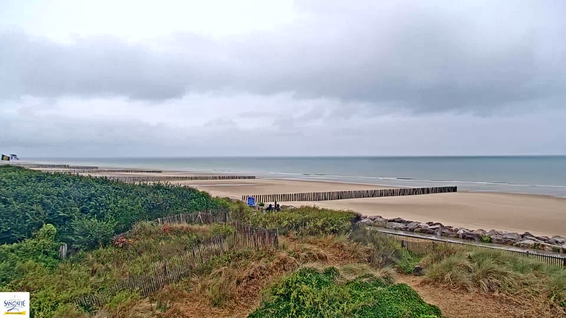 Plage de Sangatte Beach  Live Cam - Calais, Pas-de-Calais, Hauts-de-France, France