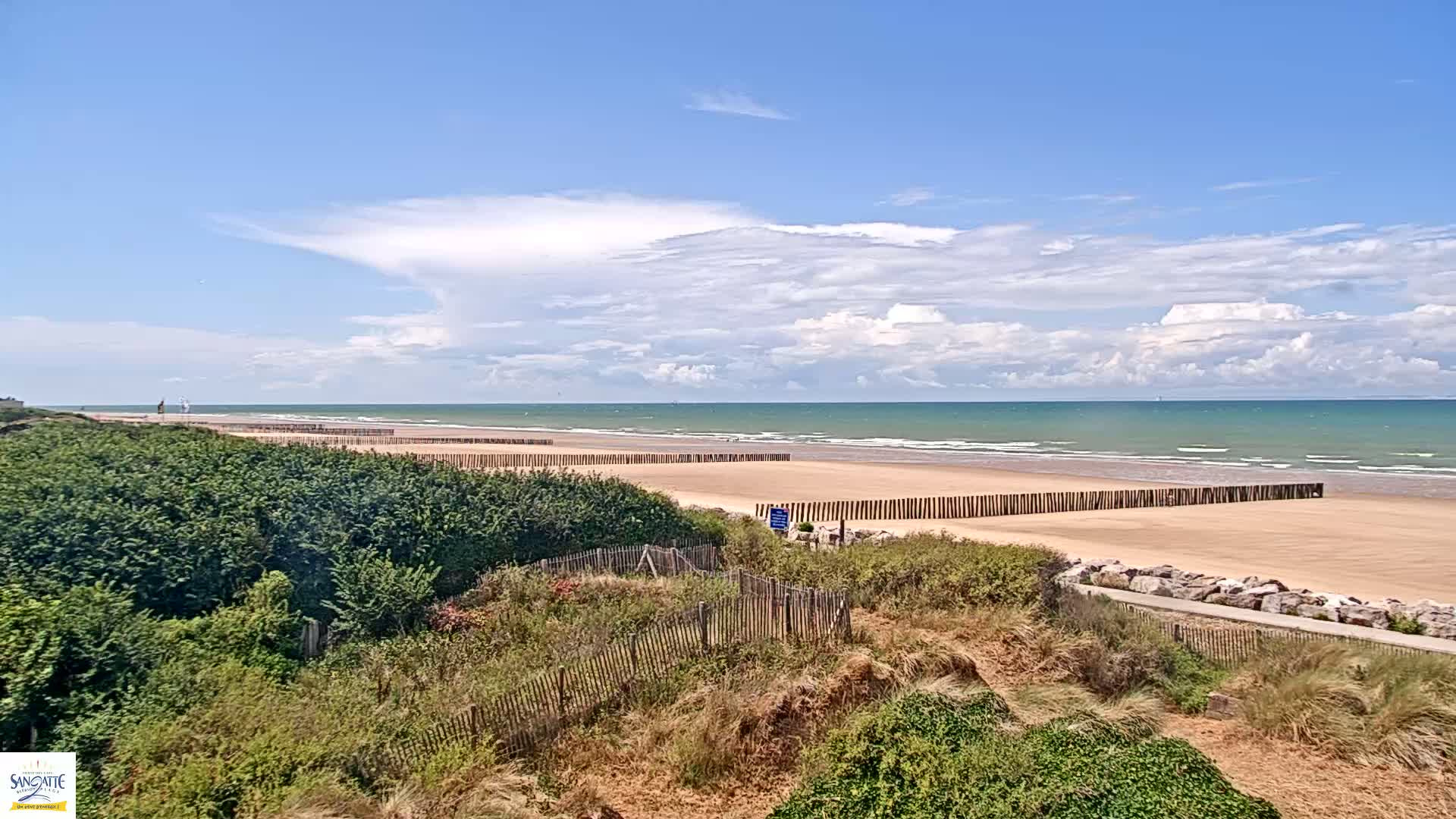 Plage de Sangatte Beach  Live Cam - Calais, Pas-de-Calais, Hauts-de-France, France