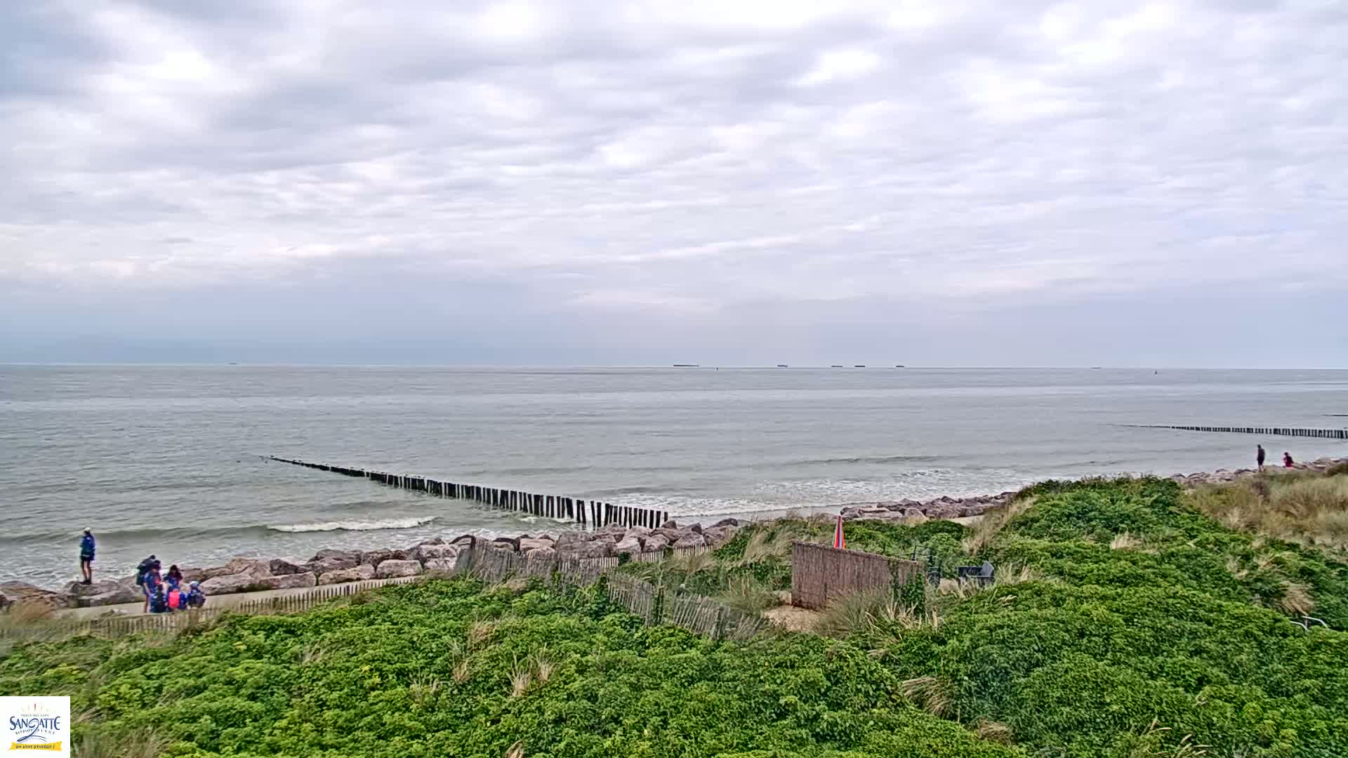 Plage de Sangatte Beach  Live Cam - Calais, Pas-de-Calais, Hauts-de-France, France