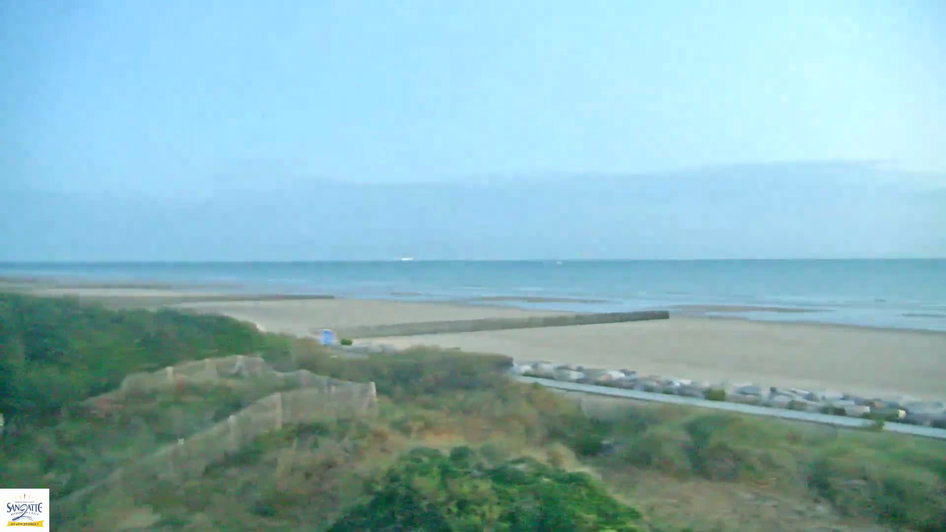 Plage de Sangatte Beach  Live Cam - Calais, Pas-de-Calais, Hauts-de-France, France