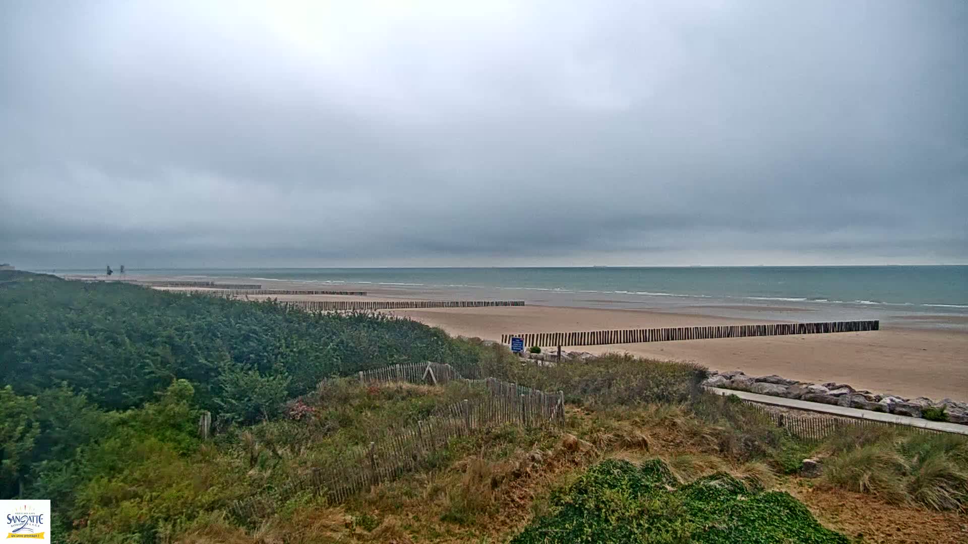 Plage de Sangatte Beach  Live Cam - Calais, Pas-de-Calais, Hauts-de-France, France