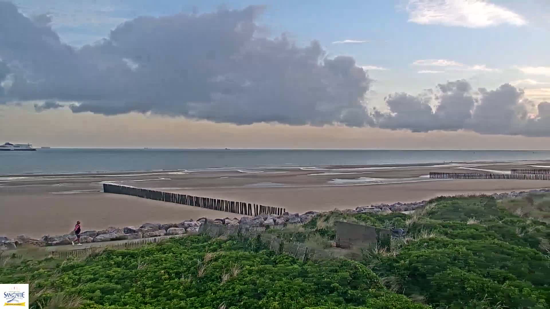 Plage de Sangatte Beach  Live Cam - Calais, Pas-de-Calais, Hauts-de-France, France