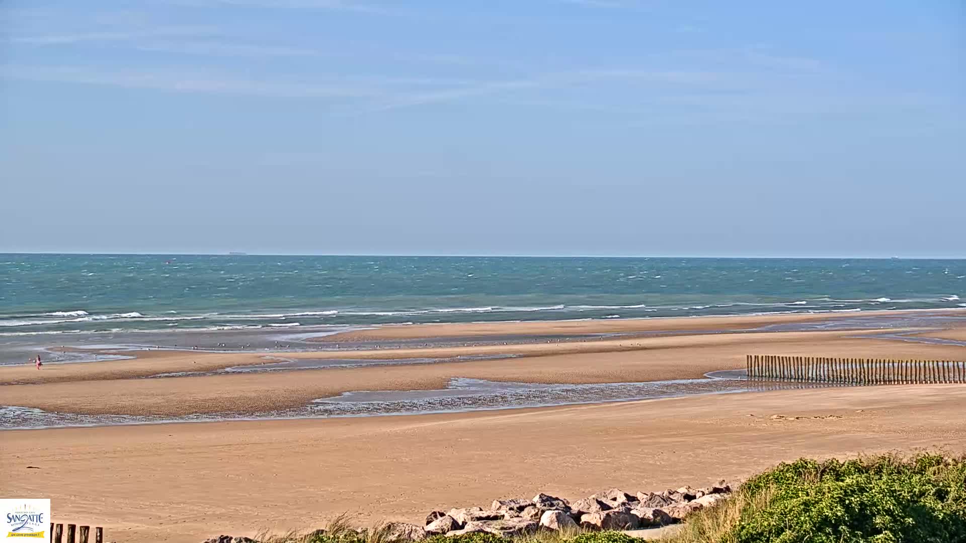 Plage de Sangatte Beach  Live Cam - Calais, Pas-de-Calais, Hauts-de-France, France
