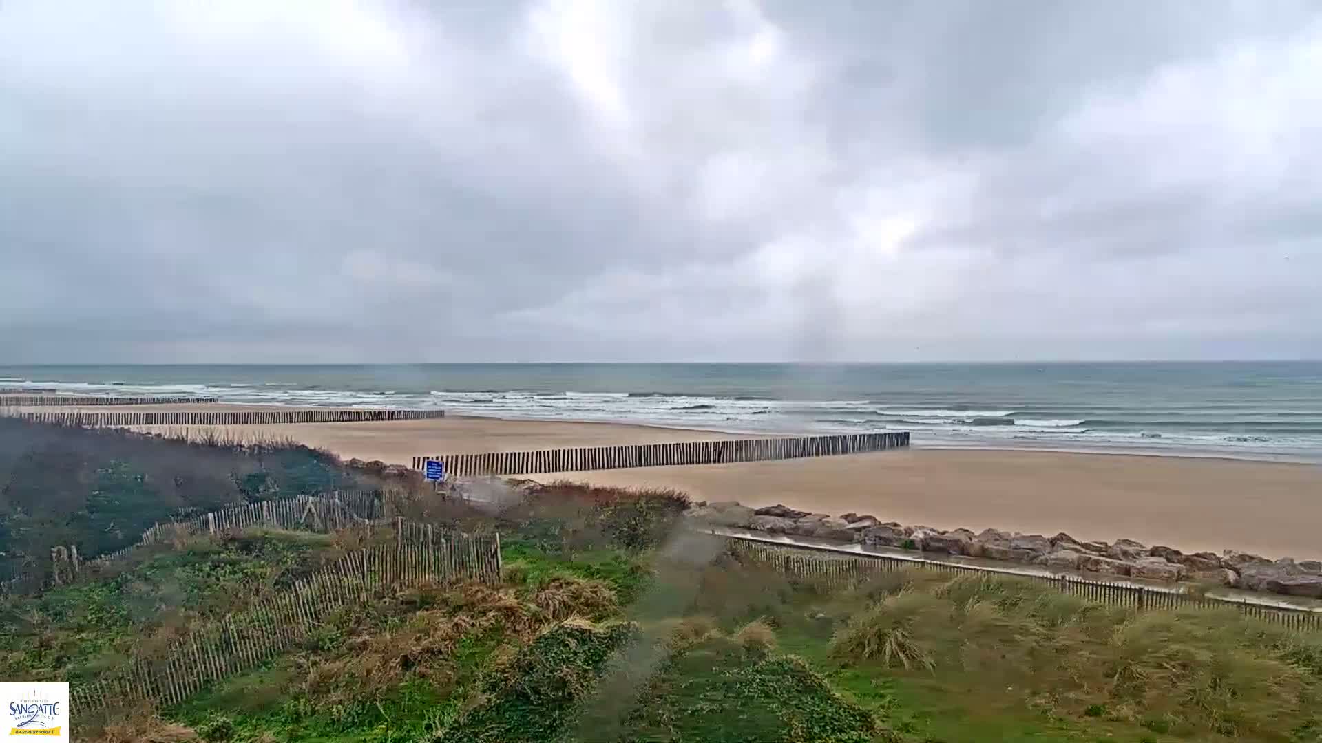 Plage de Sangatte Beach  Live Cam - Calais, Pas-de-Calais, Hauts-de-France, France