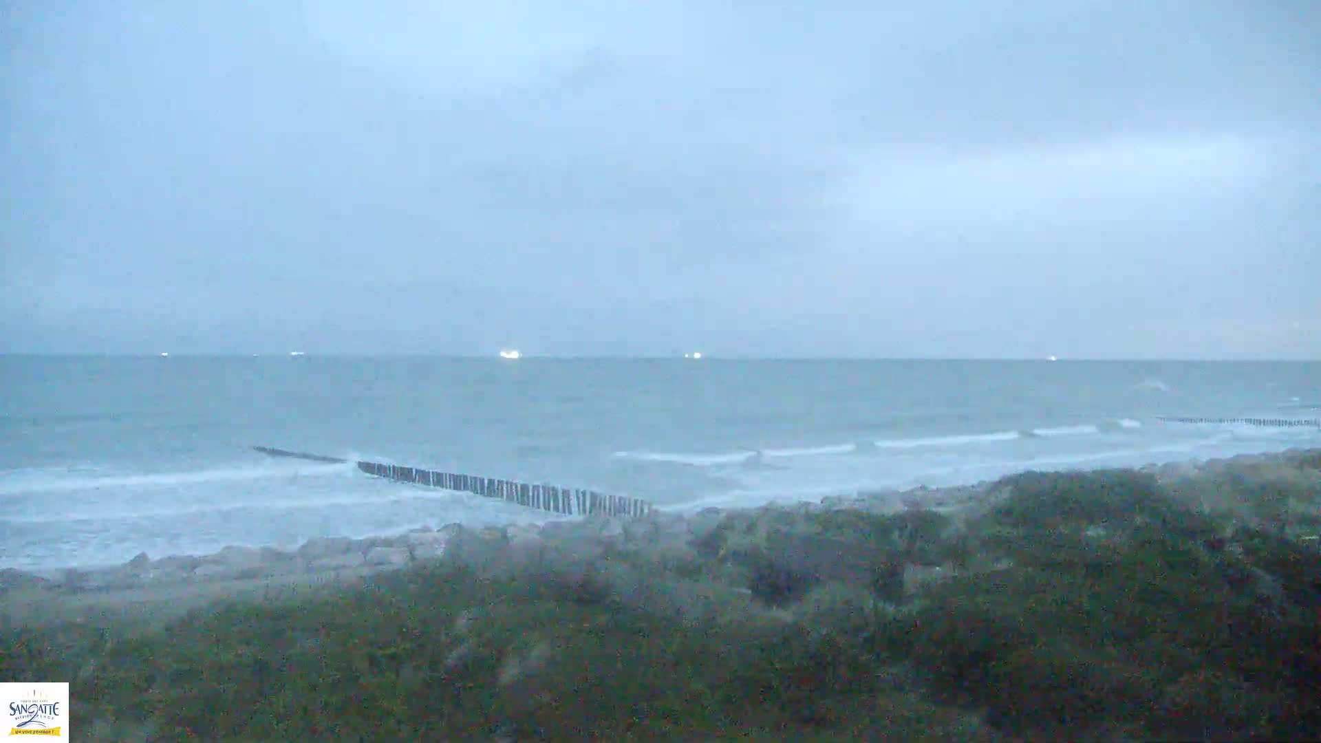 Plage de Sangatte Beach  Live Cam - Calais, Pas-de-Calais, Hauts-de-France, France
