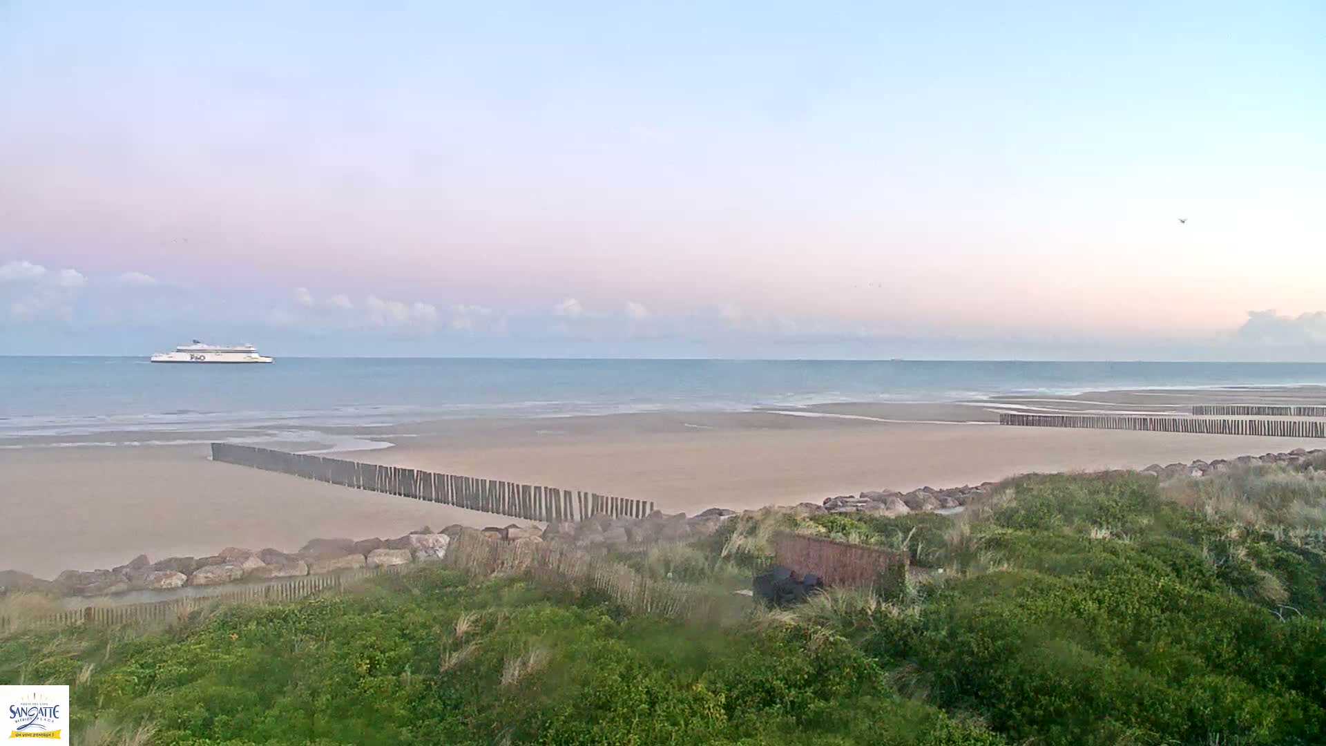 Plage de Sangatte Beach  Live Cam - Calais, Pas-de-Calais, Hauts-de-France, France