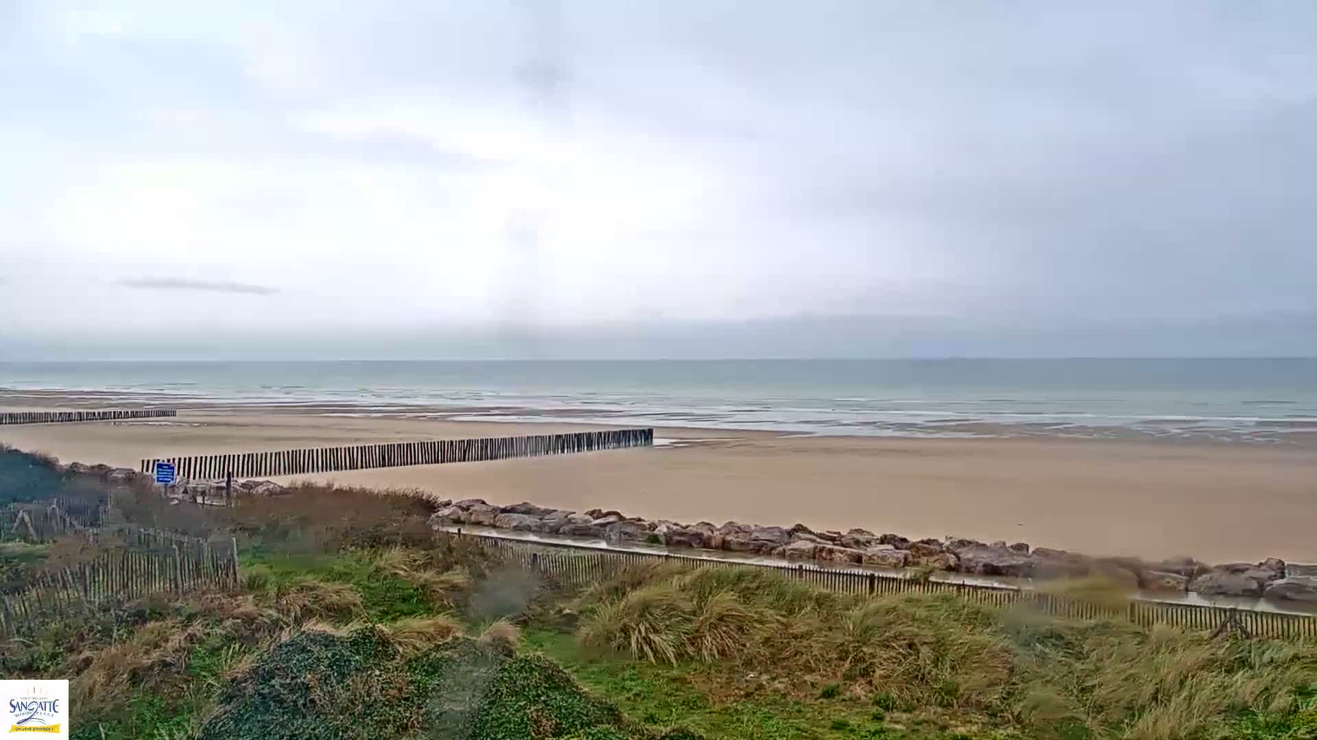 Plage de Sangatte Beach  Live Cam - Calais, Pas-de-Calais, Hauts-de-France, France