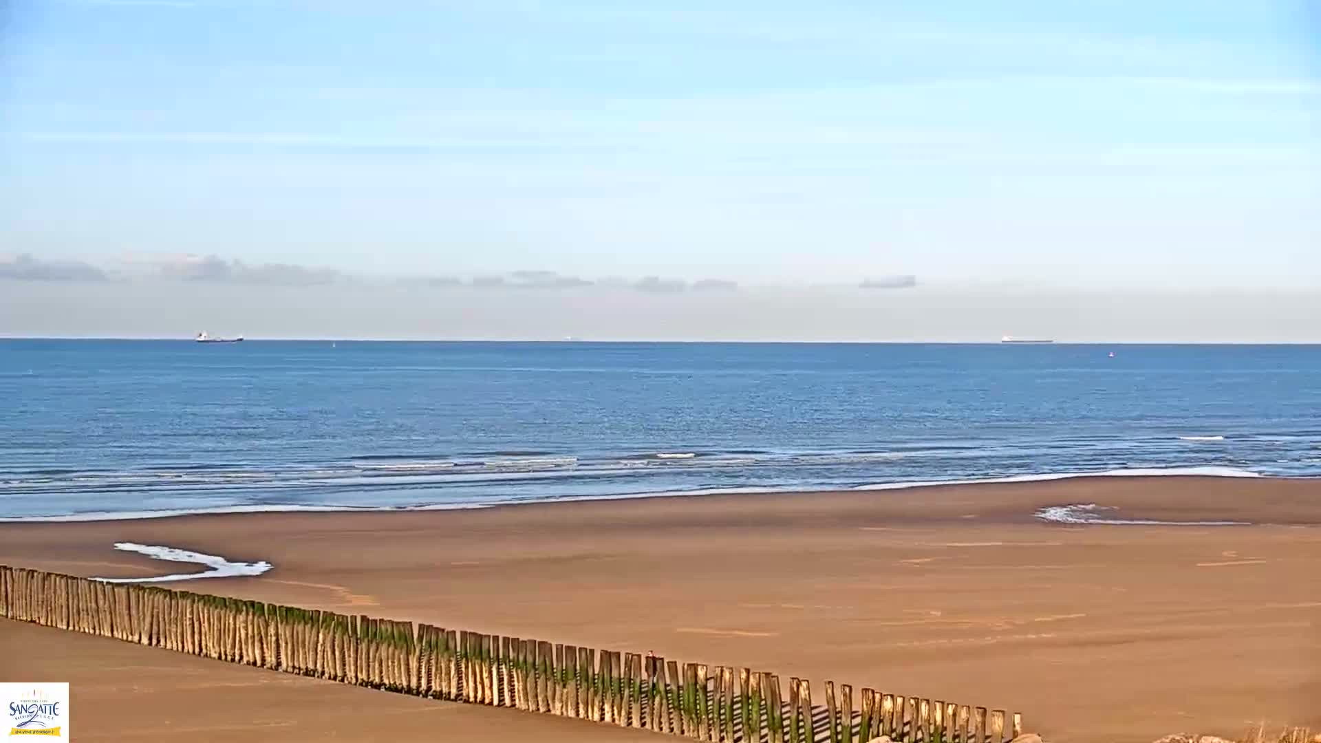 Plage de Sangatte Beach  Live Cam - Calais, Pas-de-Calais, Hauts-de-France, France