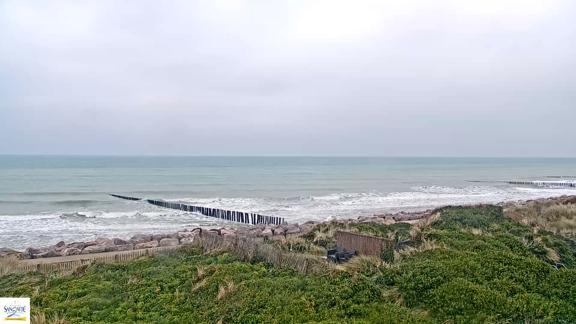 Plage de Sangatte Beach  Live Cam - Calais, Pas-de-Calais, Hauts-de-France, France