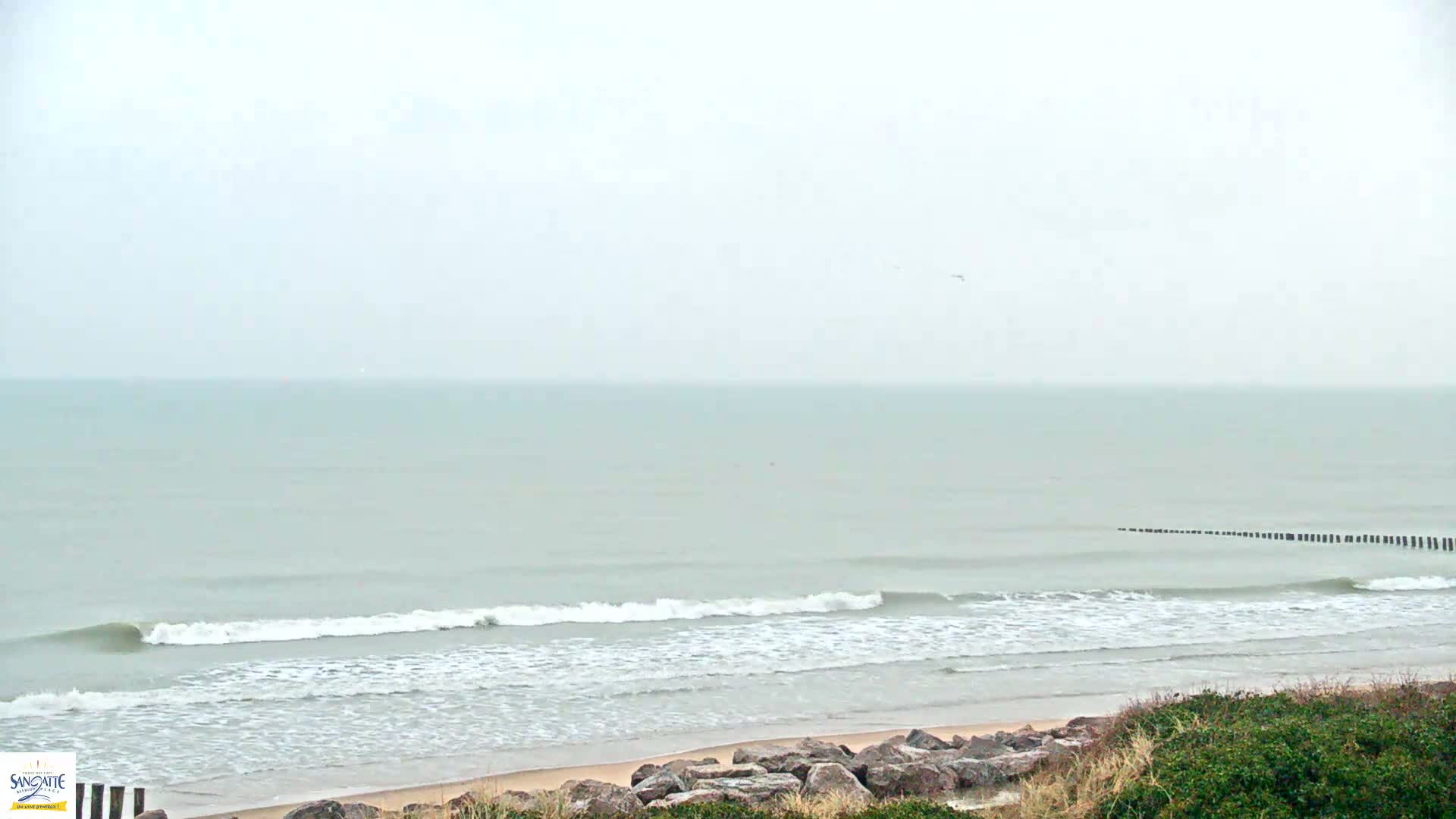Plage de Sangatte Beach  Live Cam - Calais, Pas-de-Calais, Hauts-de-France, France