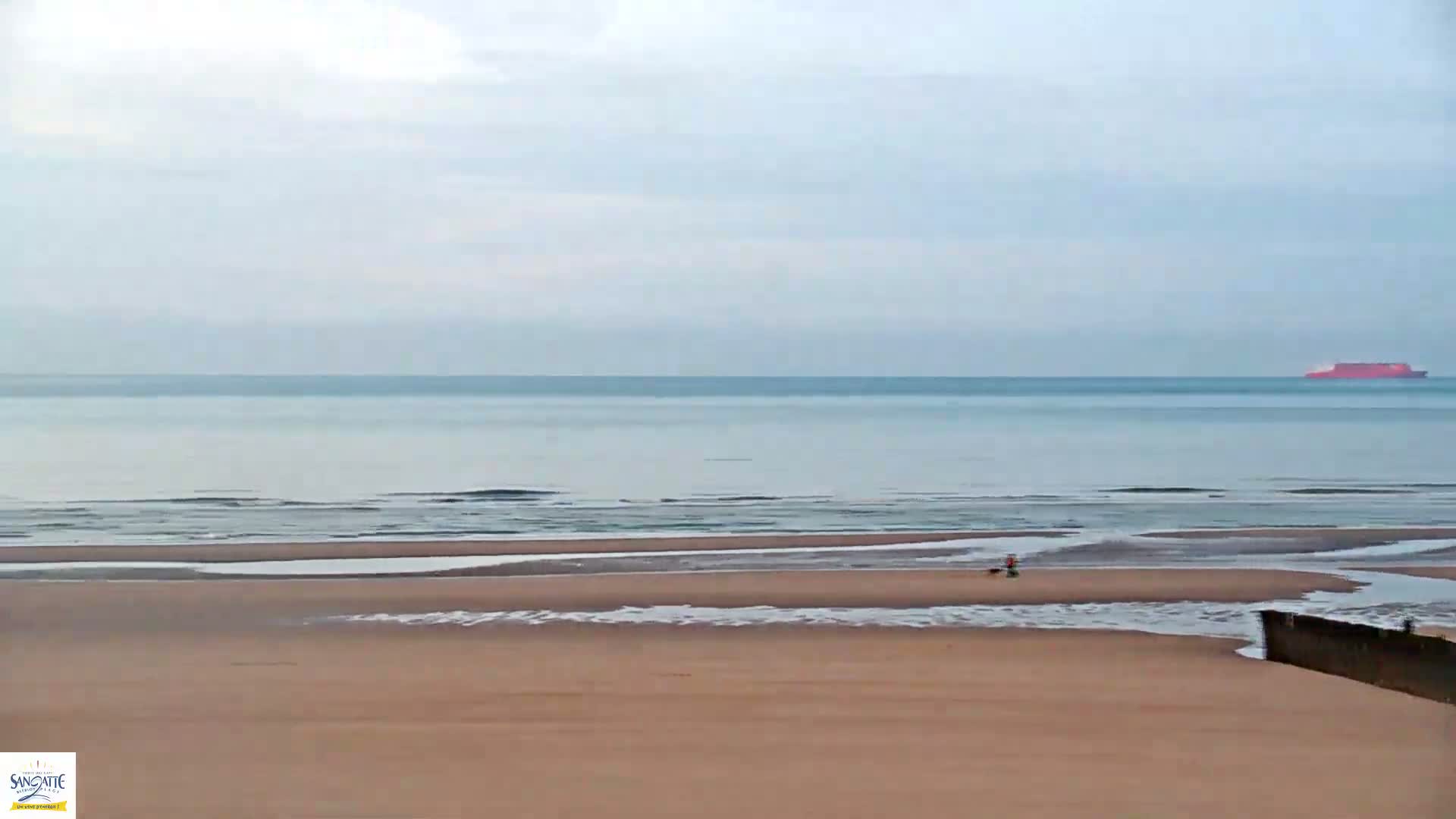 Plage de Sangatte Beach  Live Cam - Calais, Pas-de-Calais, Hauts-de-France, France