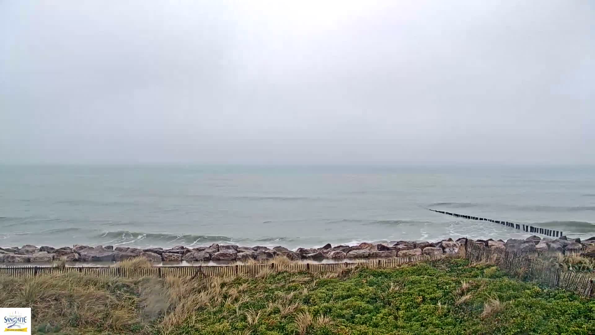 Plage de Sangatte Beach  Live Cam - Calais, Pas-de-Calais, Hauts-de-France, France