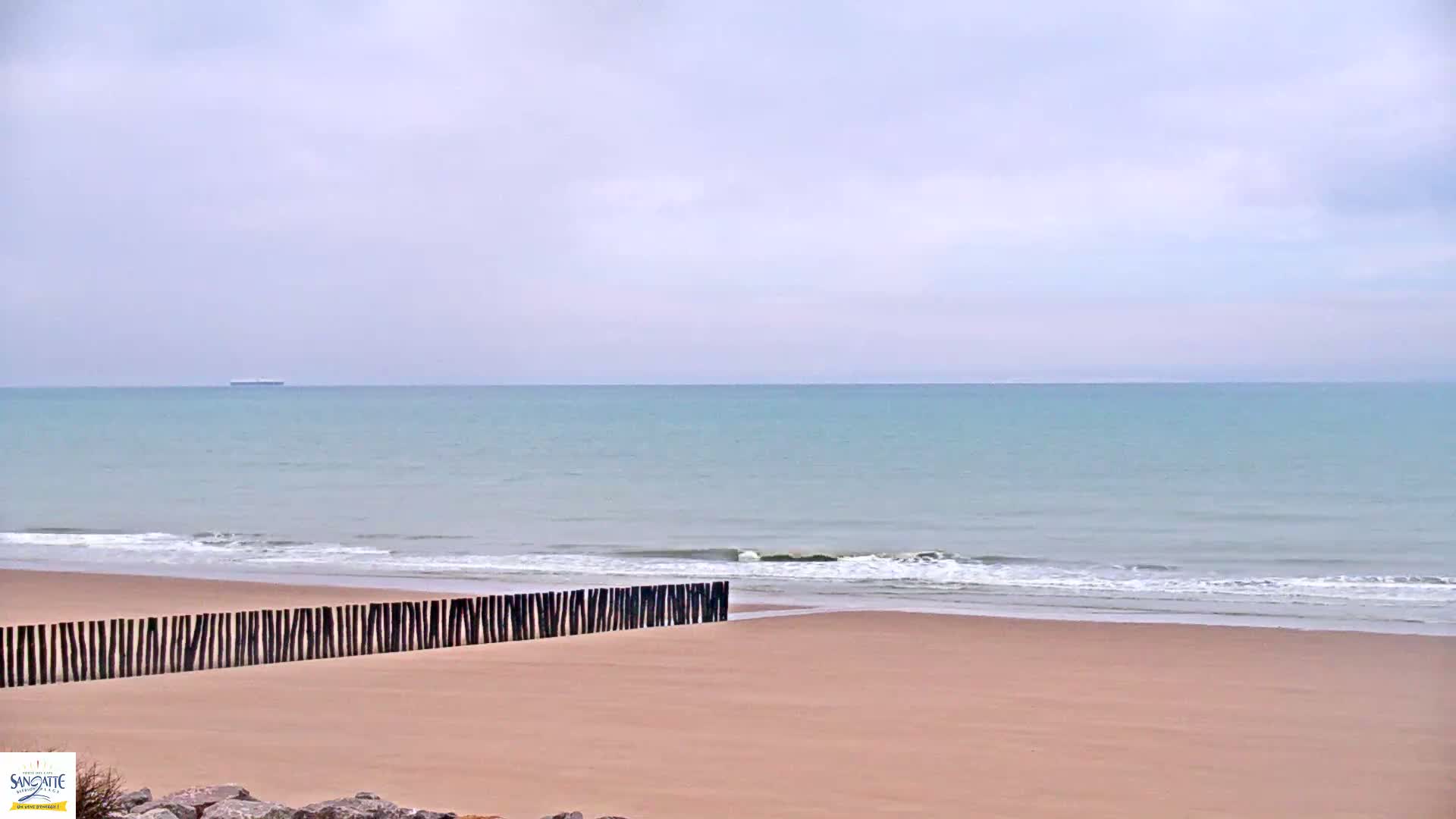 Plage de Sangatte Beach  Live Cam - Calais, Pas-de-Calais, Hauts-de-France, France